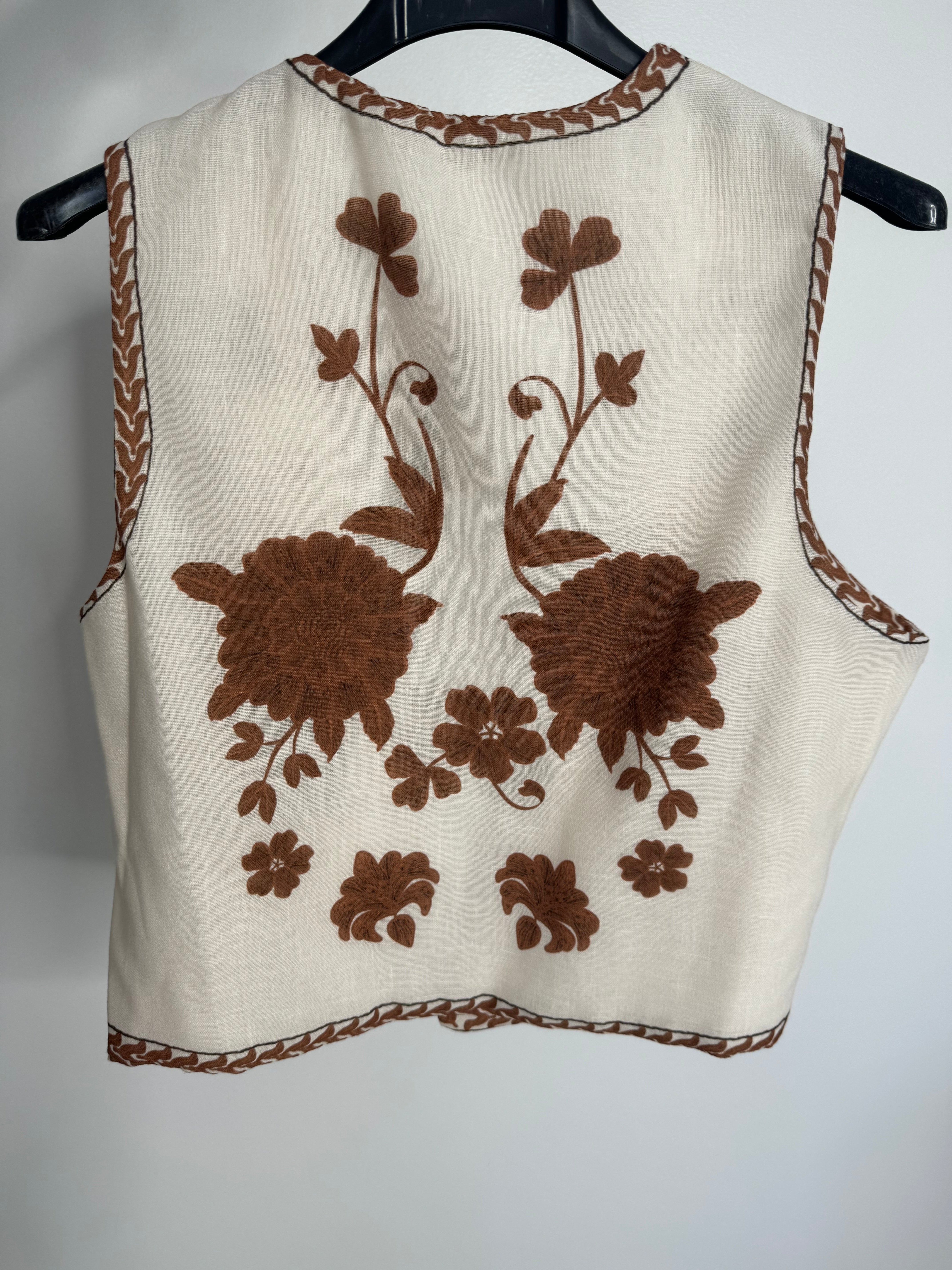 Gilet motif camel