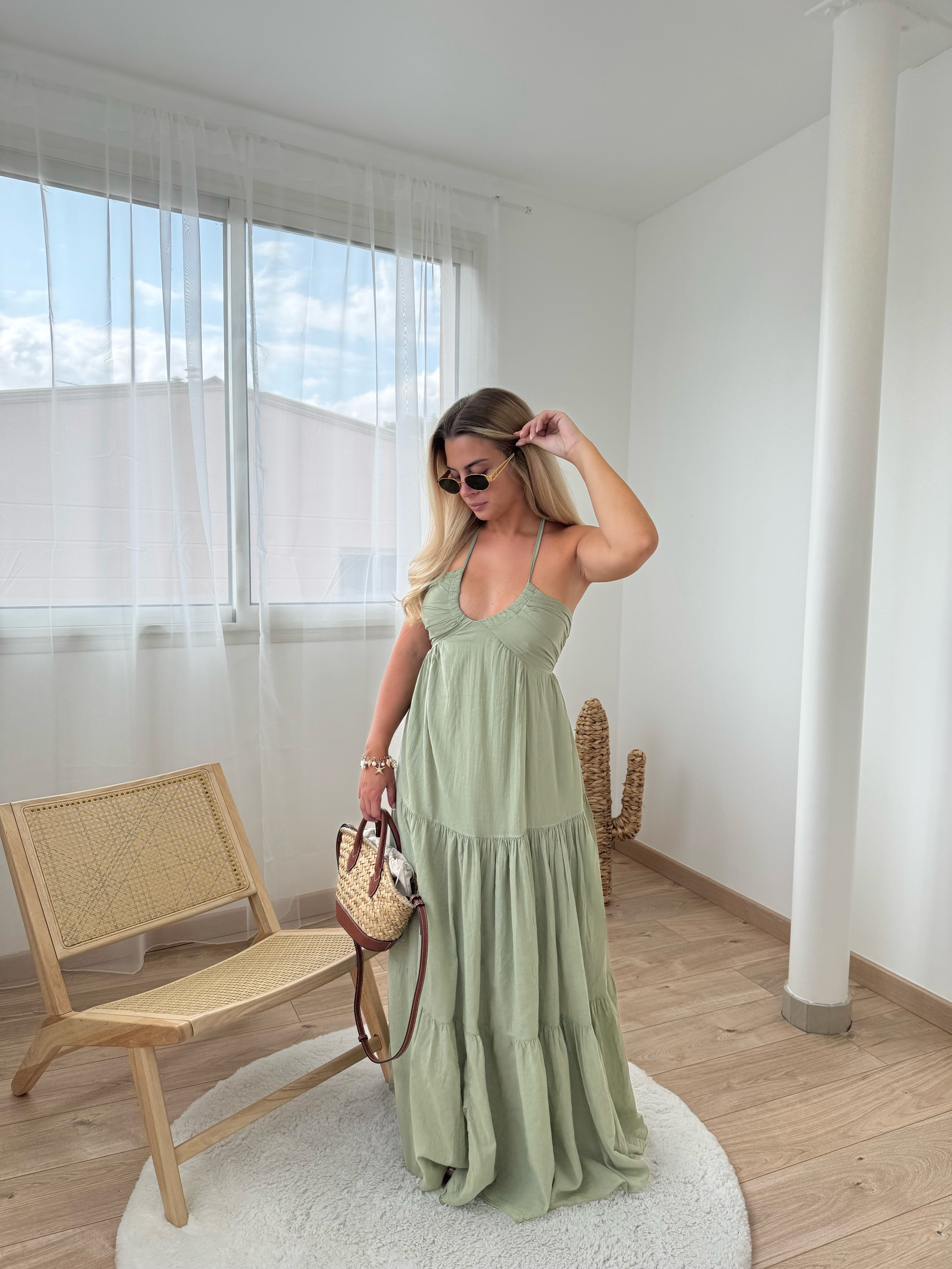 Robe POP - vert d’eau