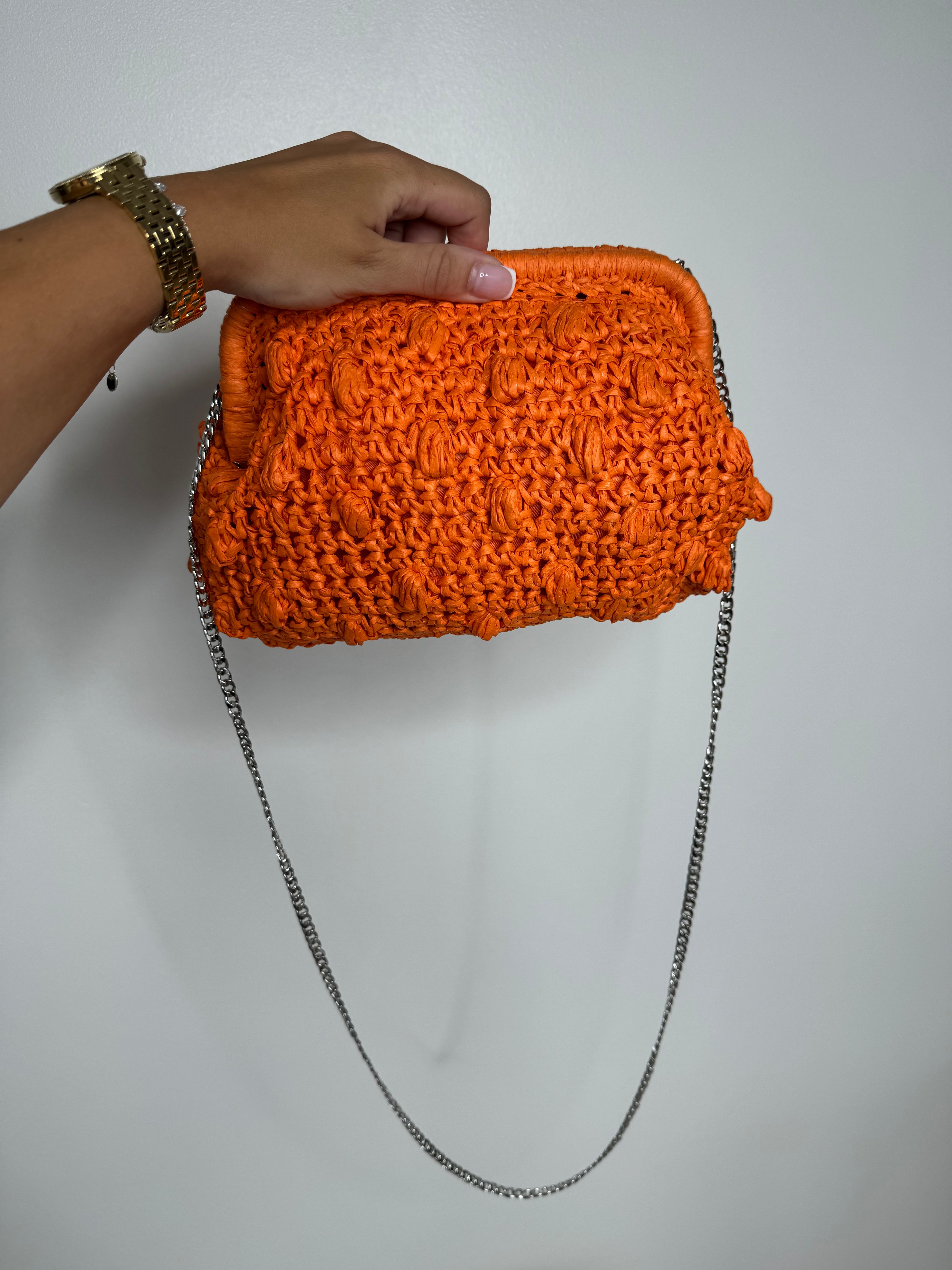 Pochette orange LADV PARIS