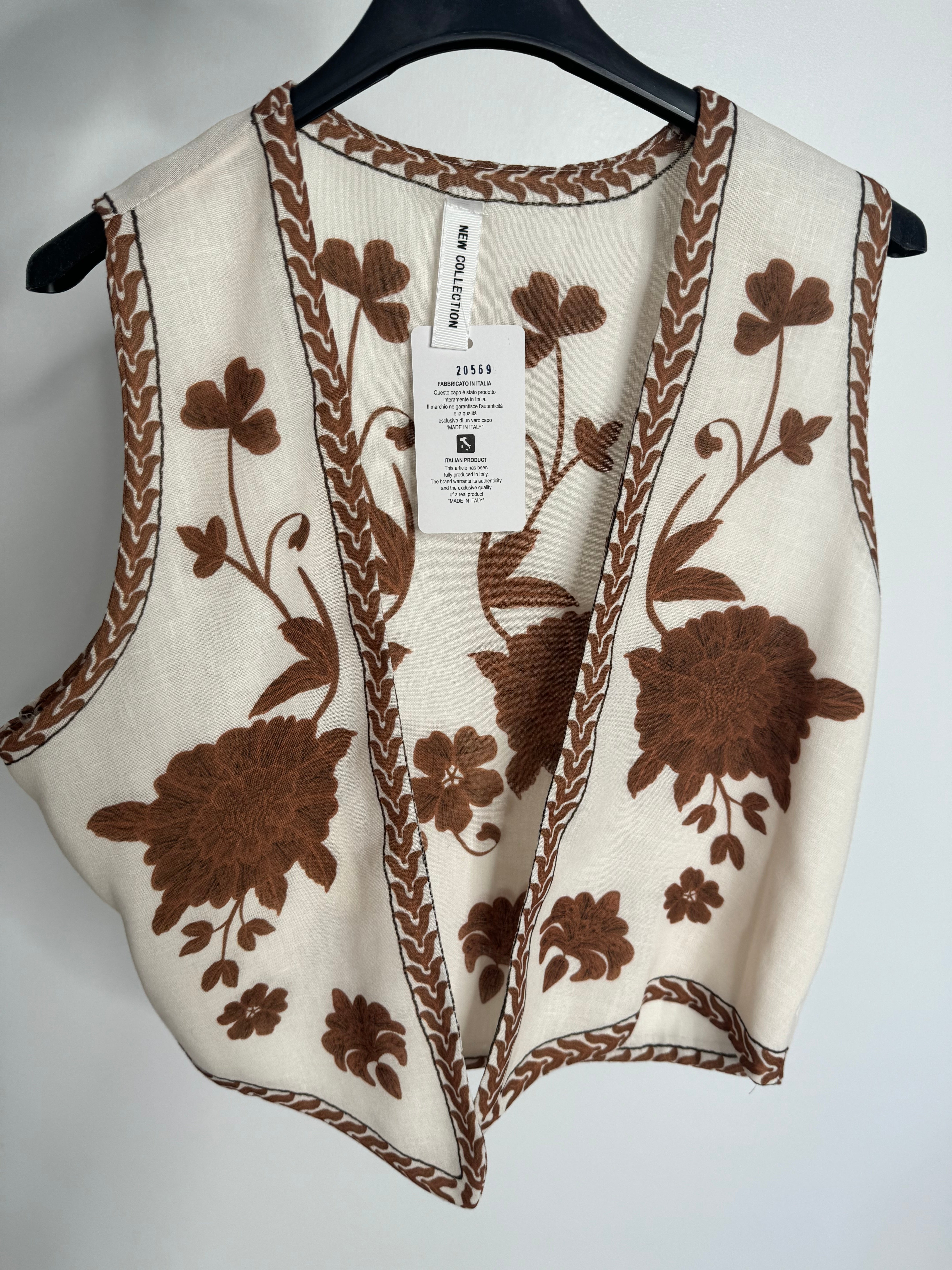 Gilet motif camel