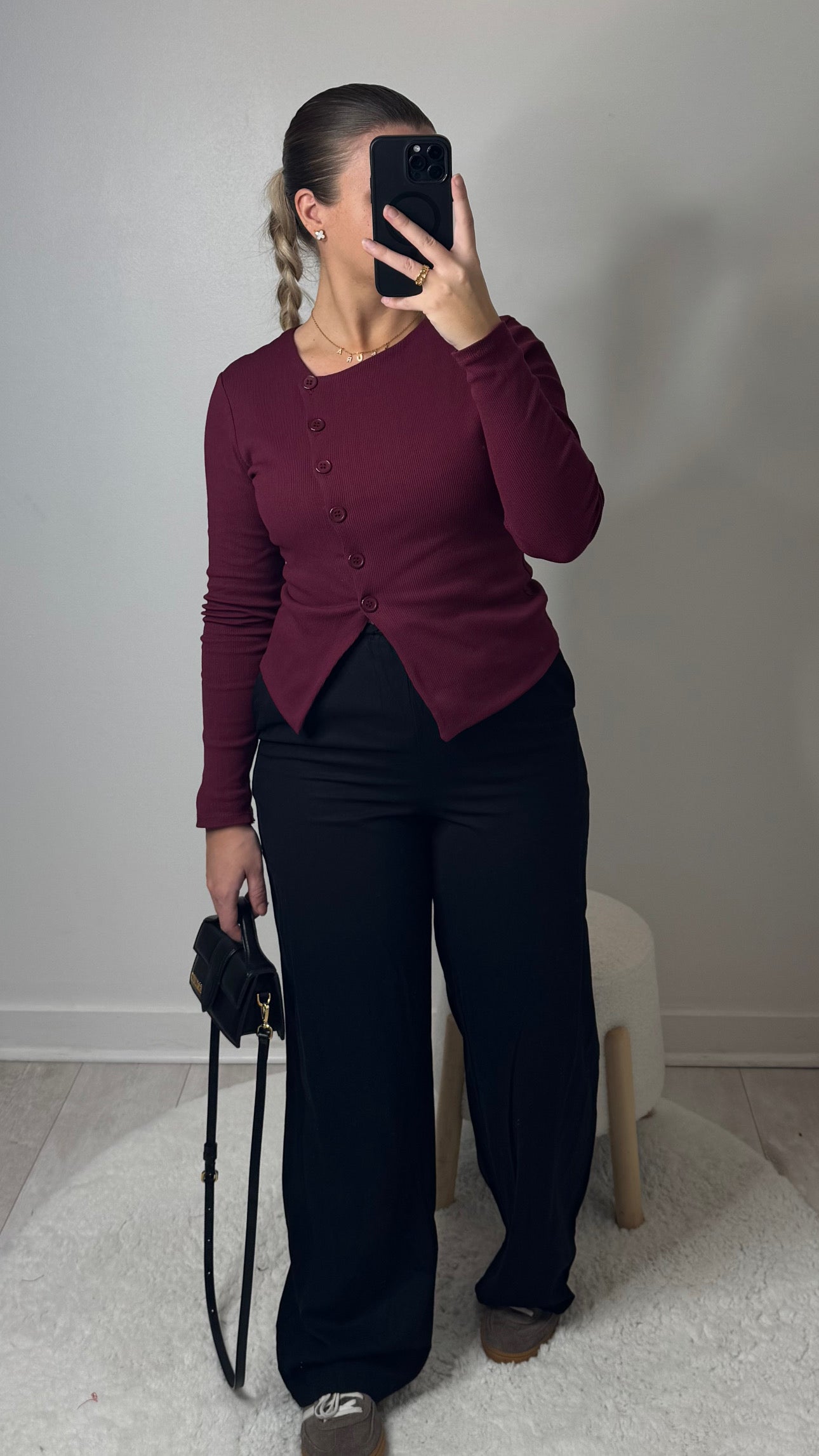 Cardigan Neyla - bordeaux