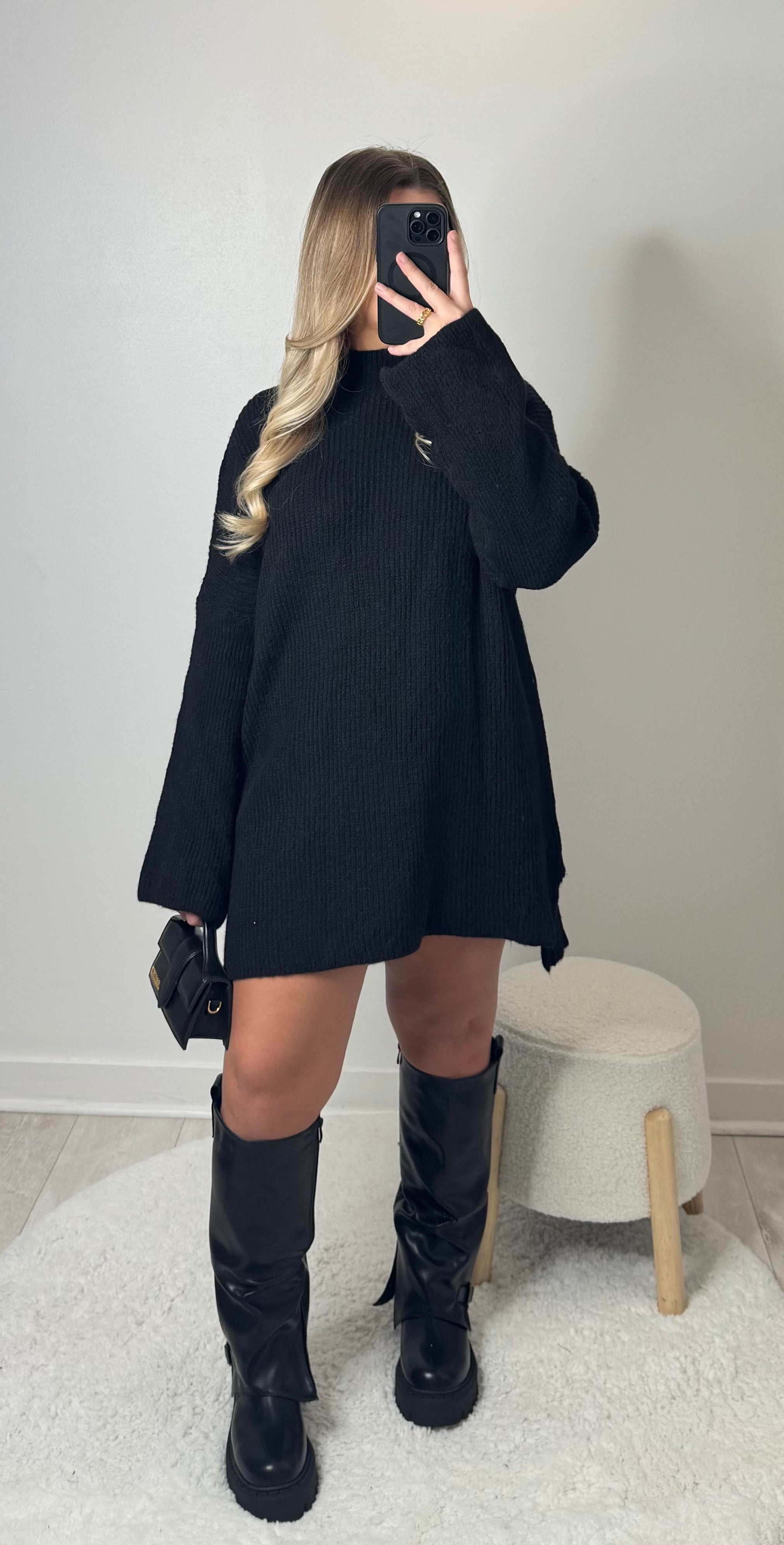 Robe pull2 noir