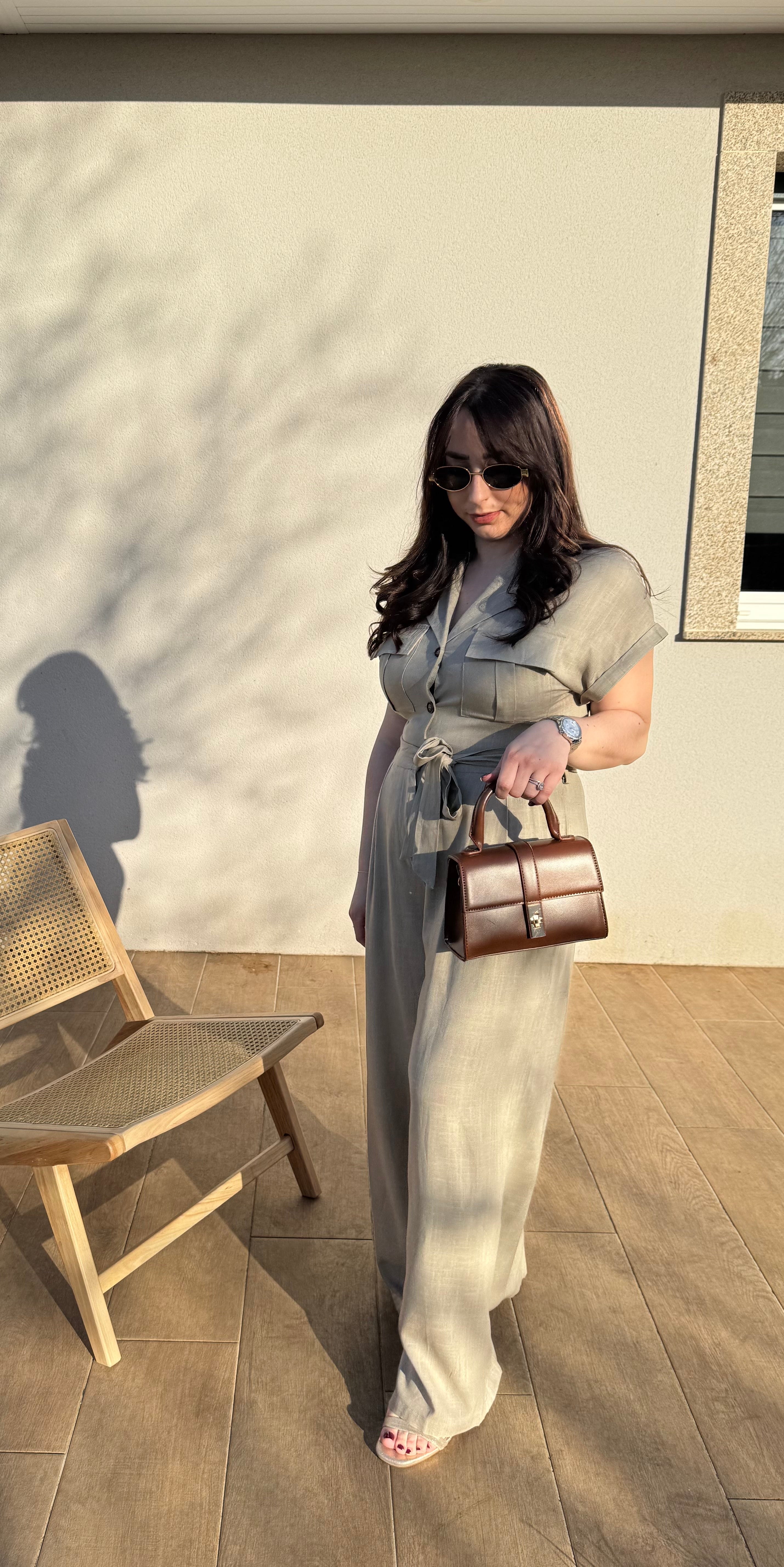 Combinaison en Lin avec ceinture