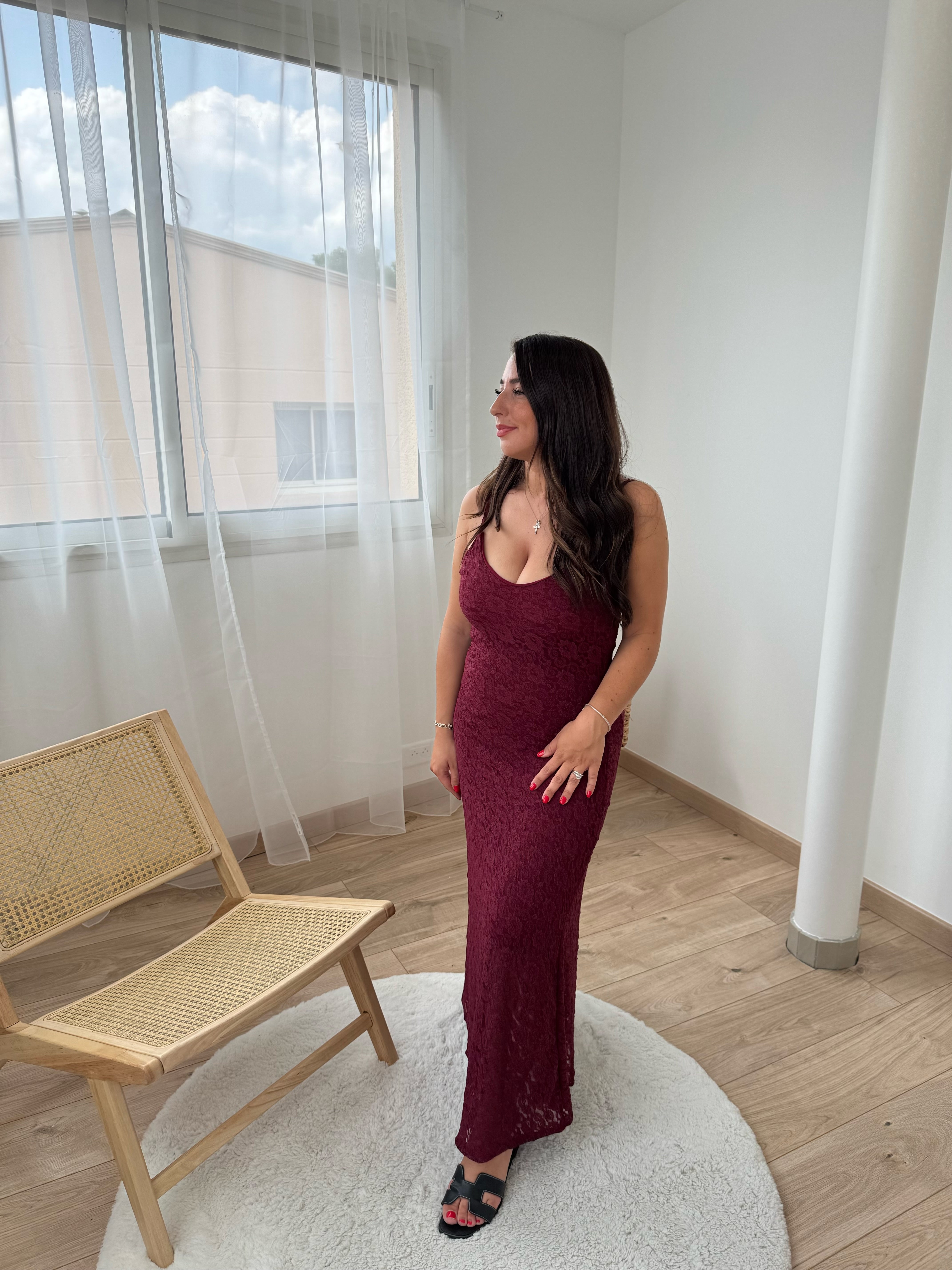 Robe MELI - bordeaux