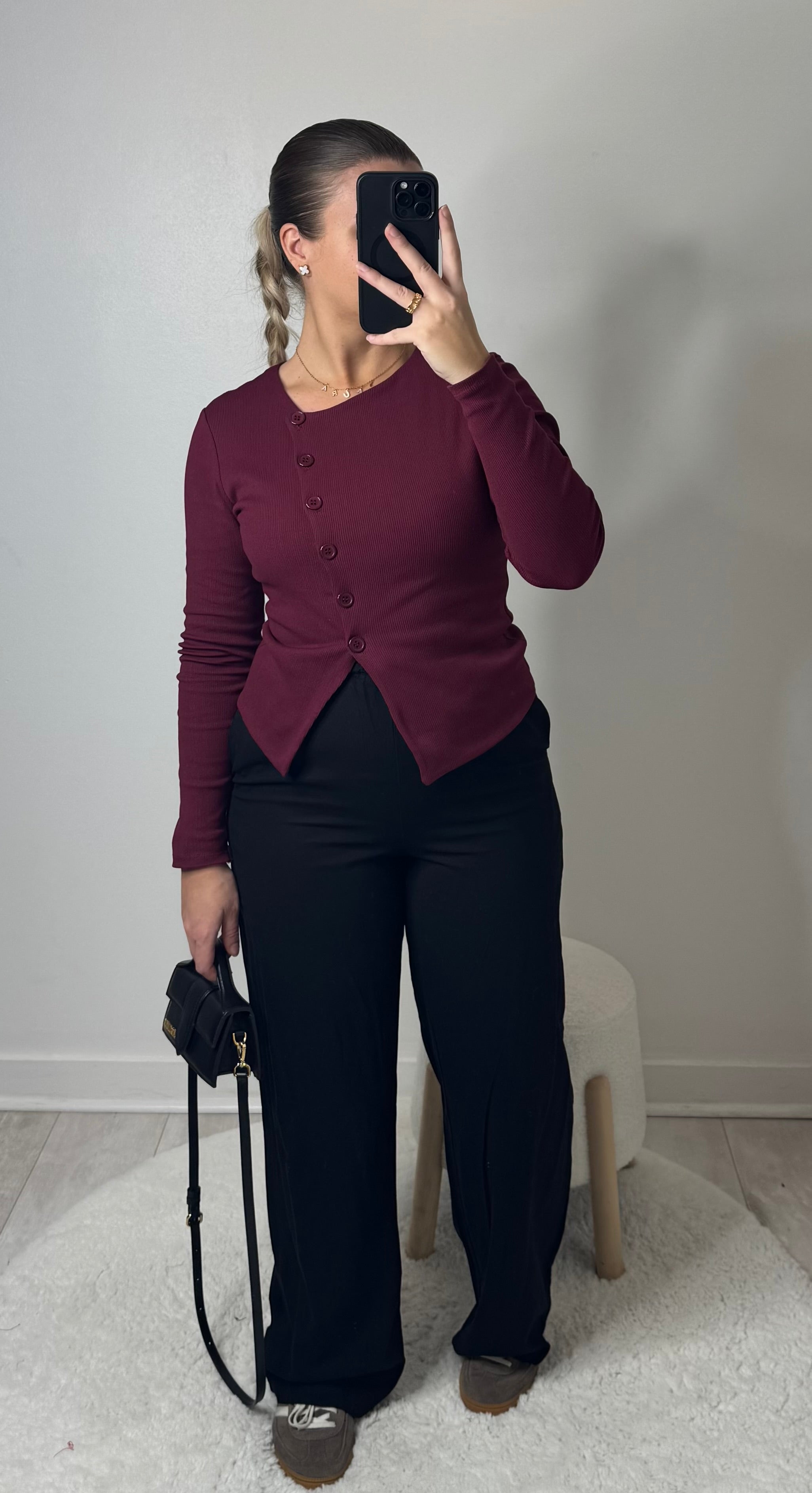 Cardigan Neyla - bordeaux