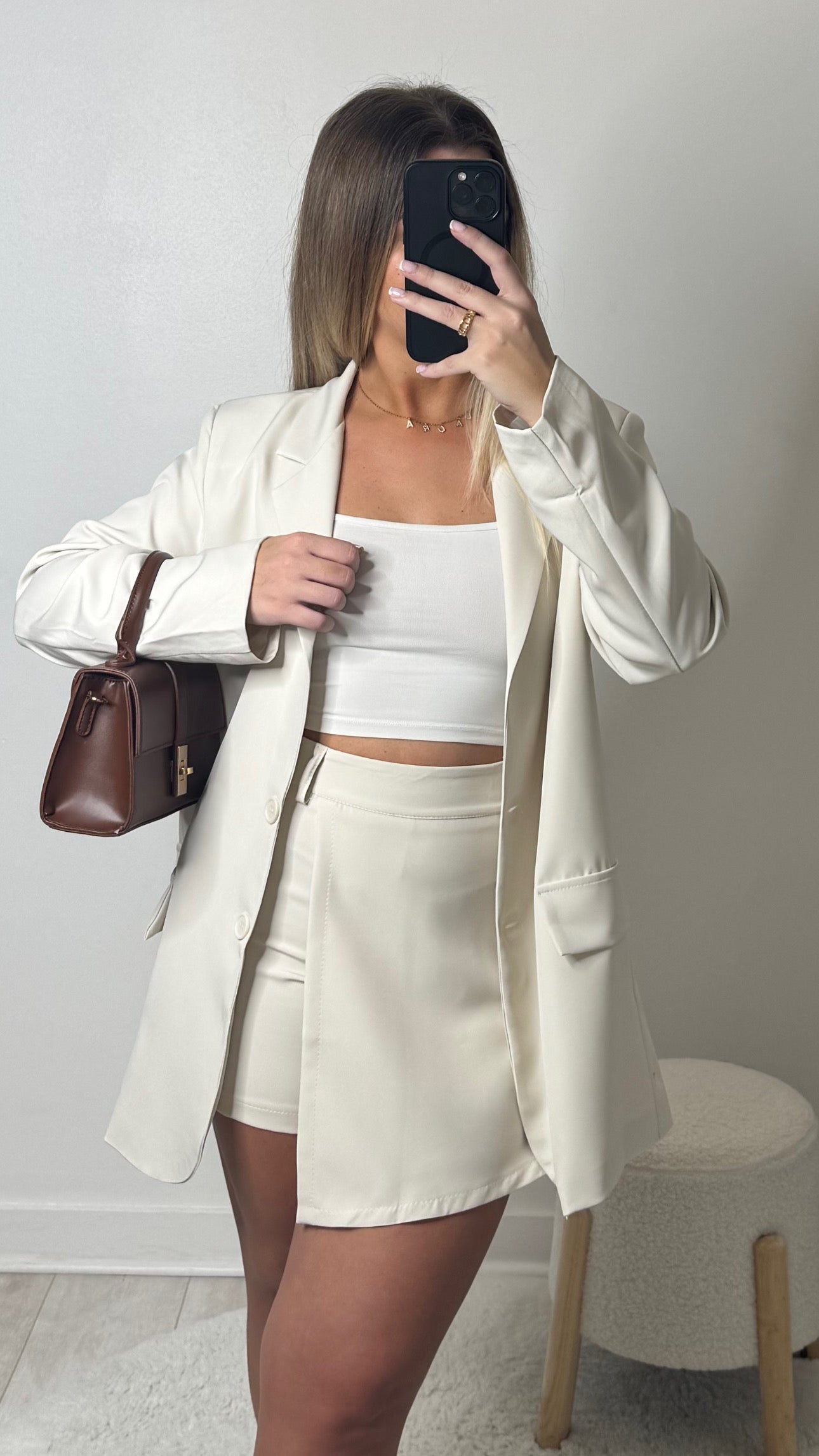 Jupe short SAY - crème