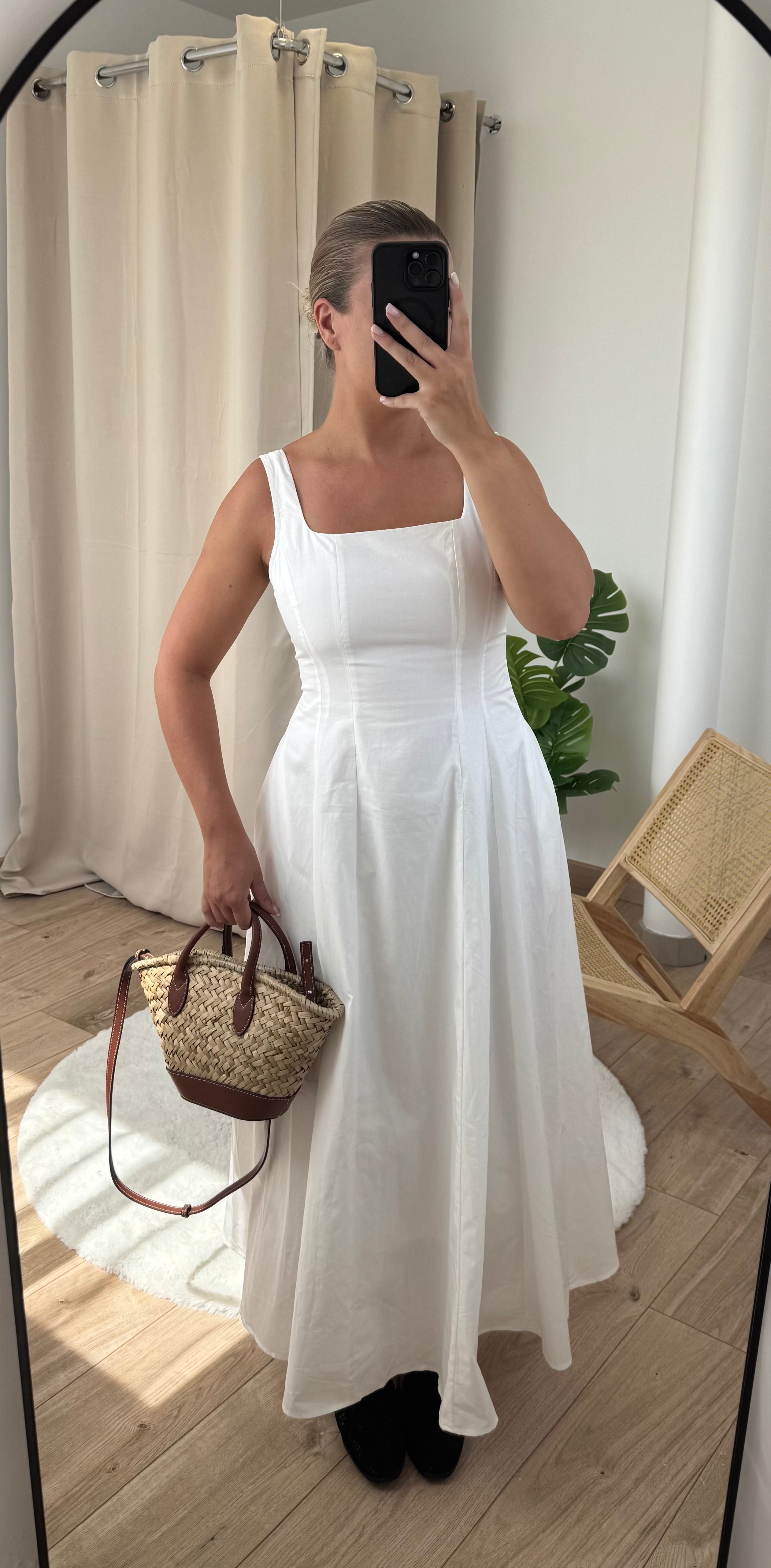 Robe cintrée - blanc