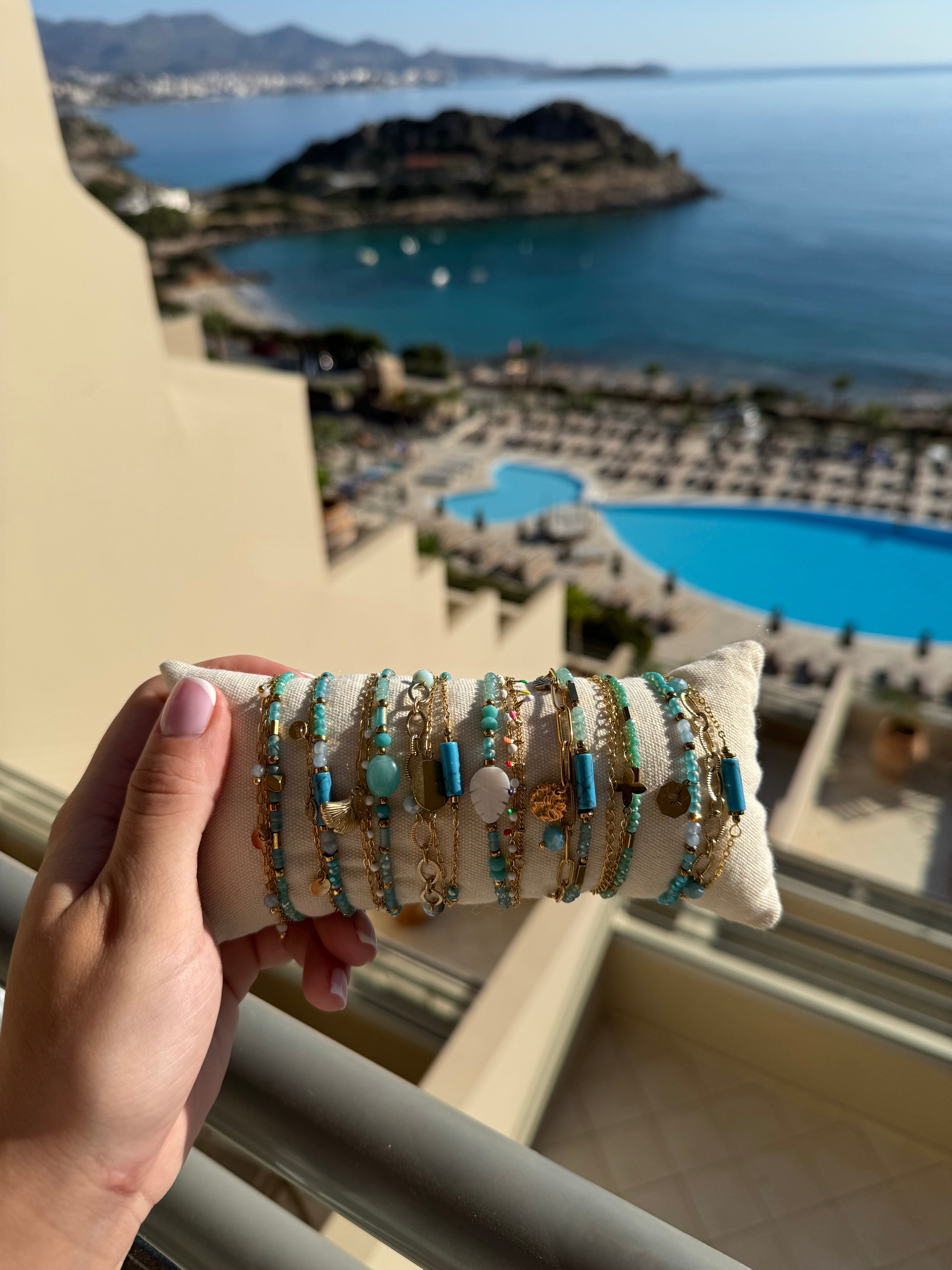 Bracelet crête - bleu