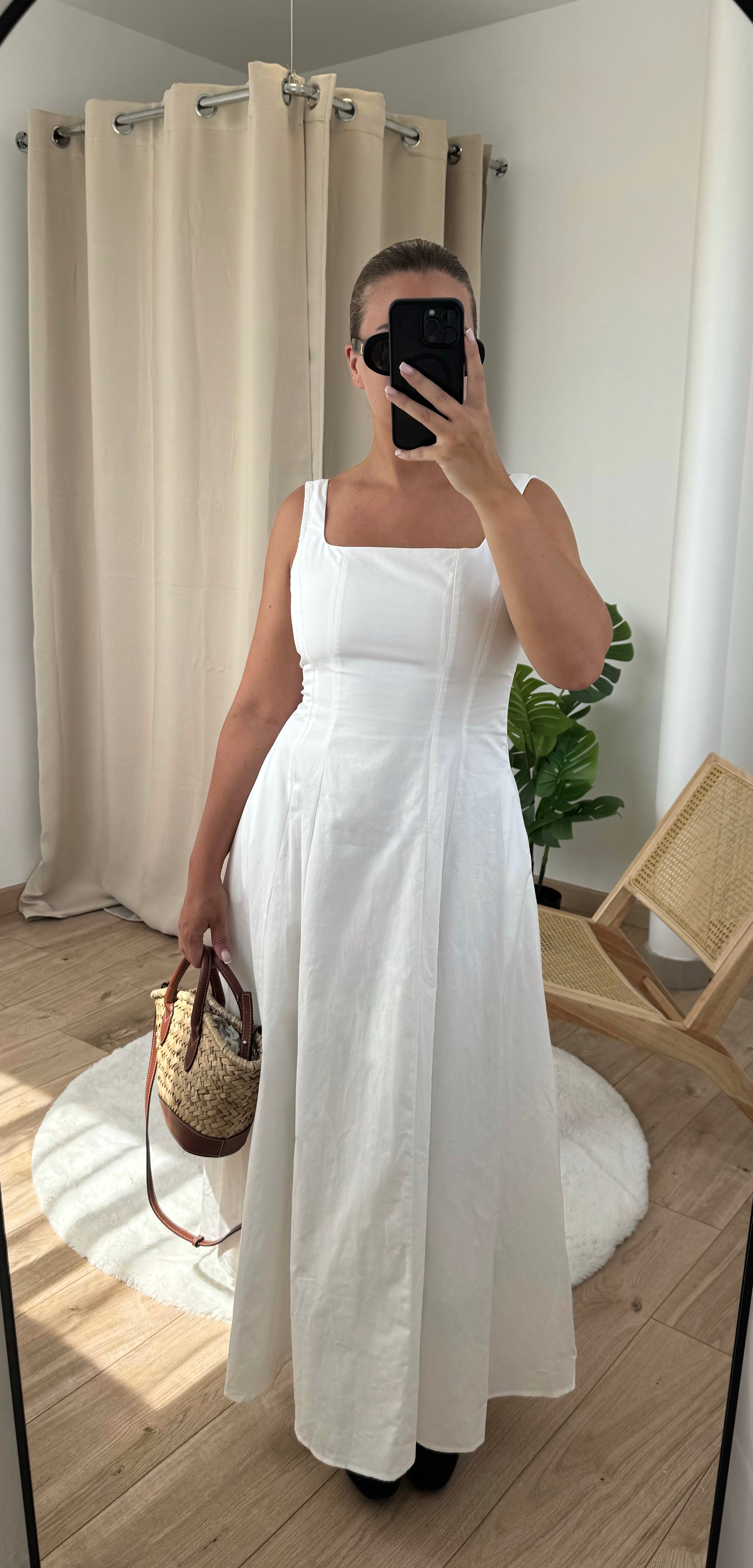 Robe cintrée - blanc