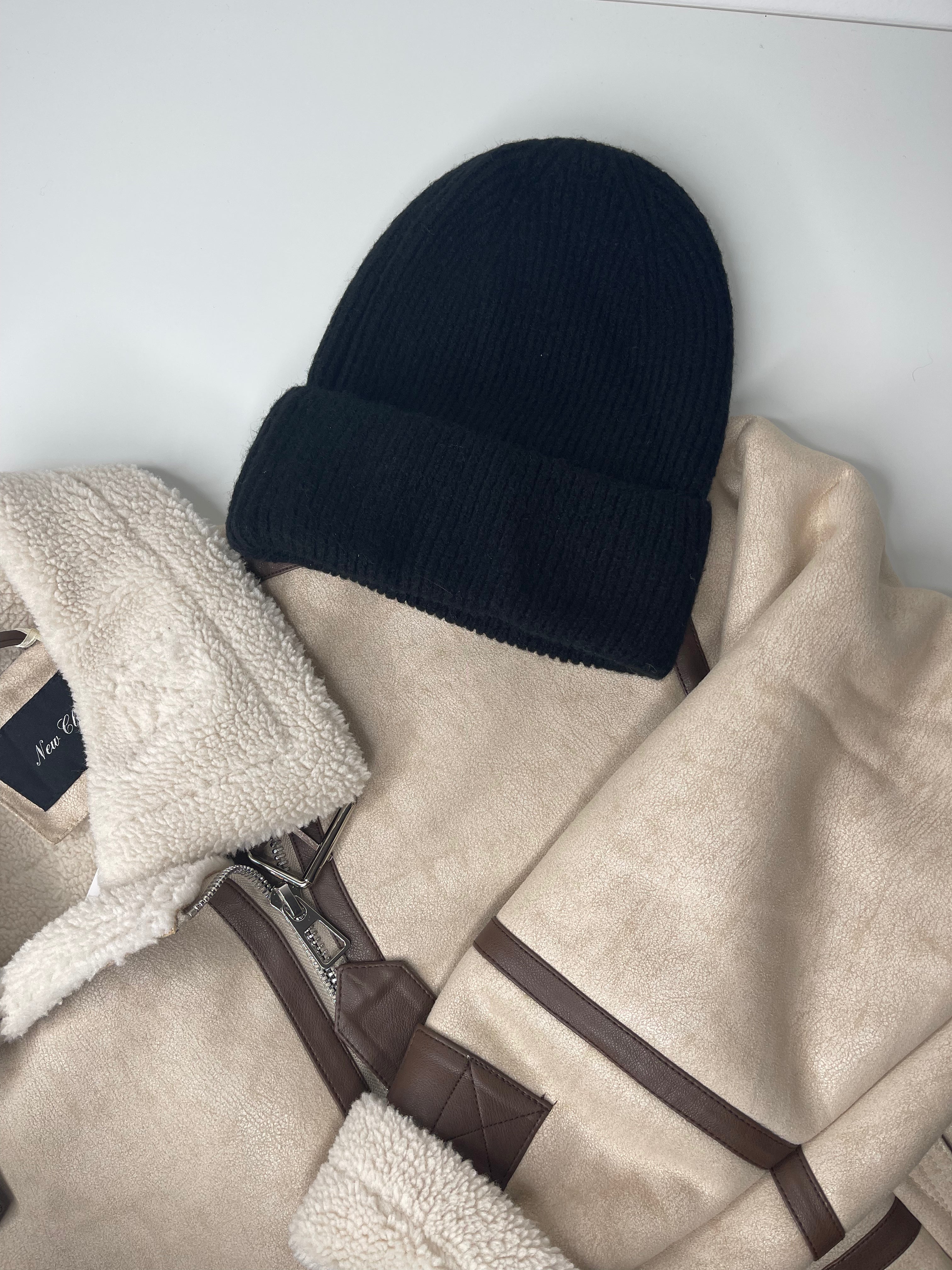 Bonnet en laine noir