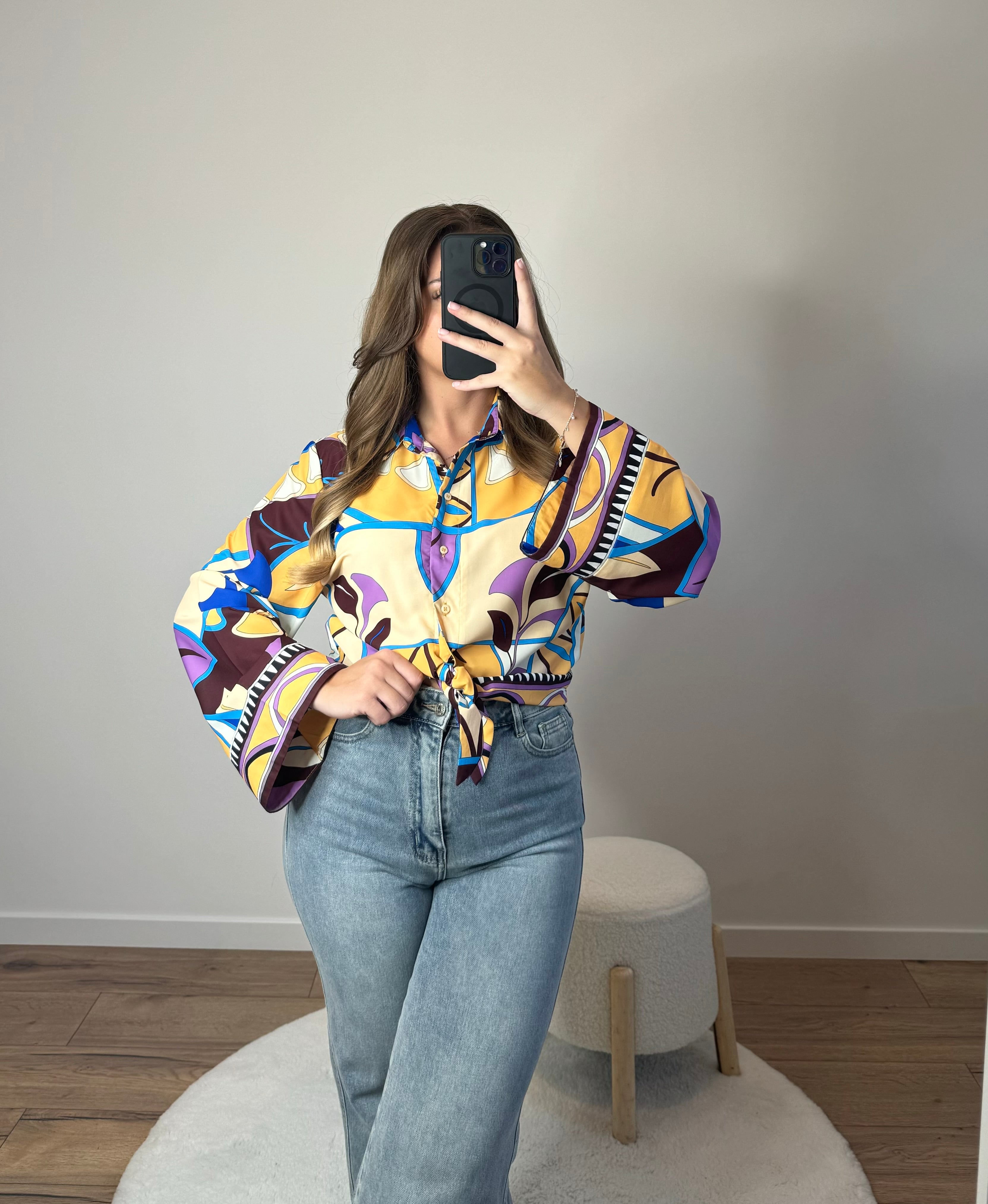 Chemisier fluide à motif