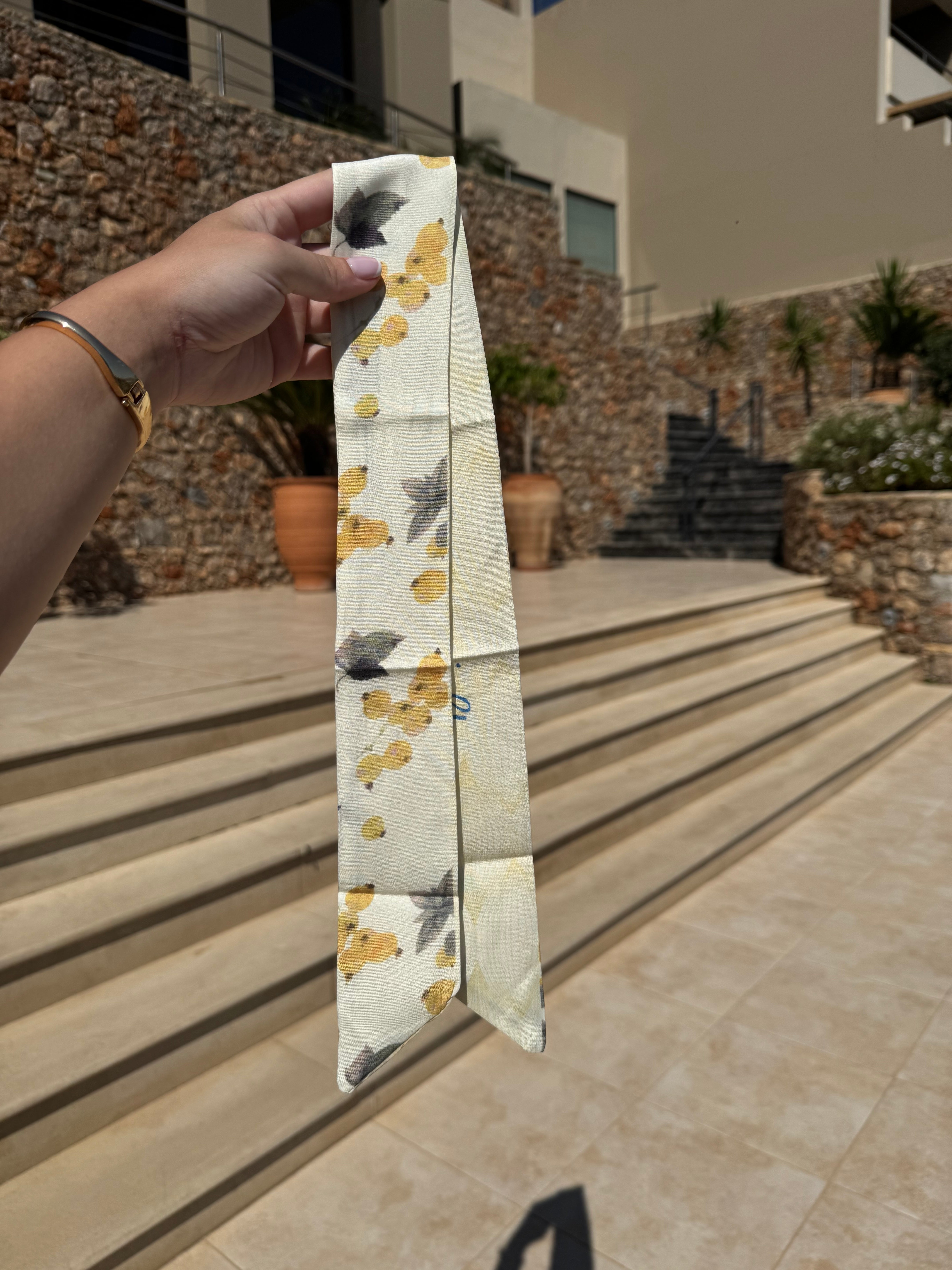 Accessoire sac/cheveux - jaune