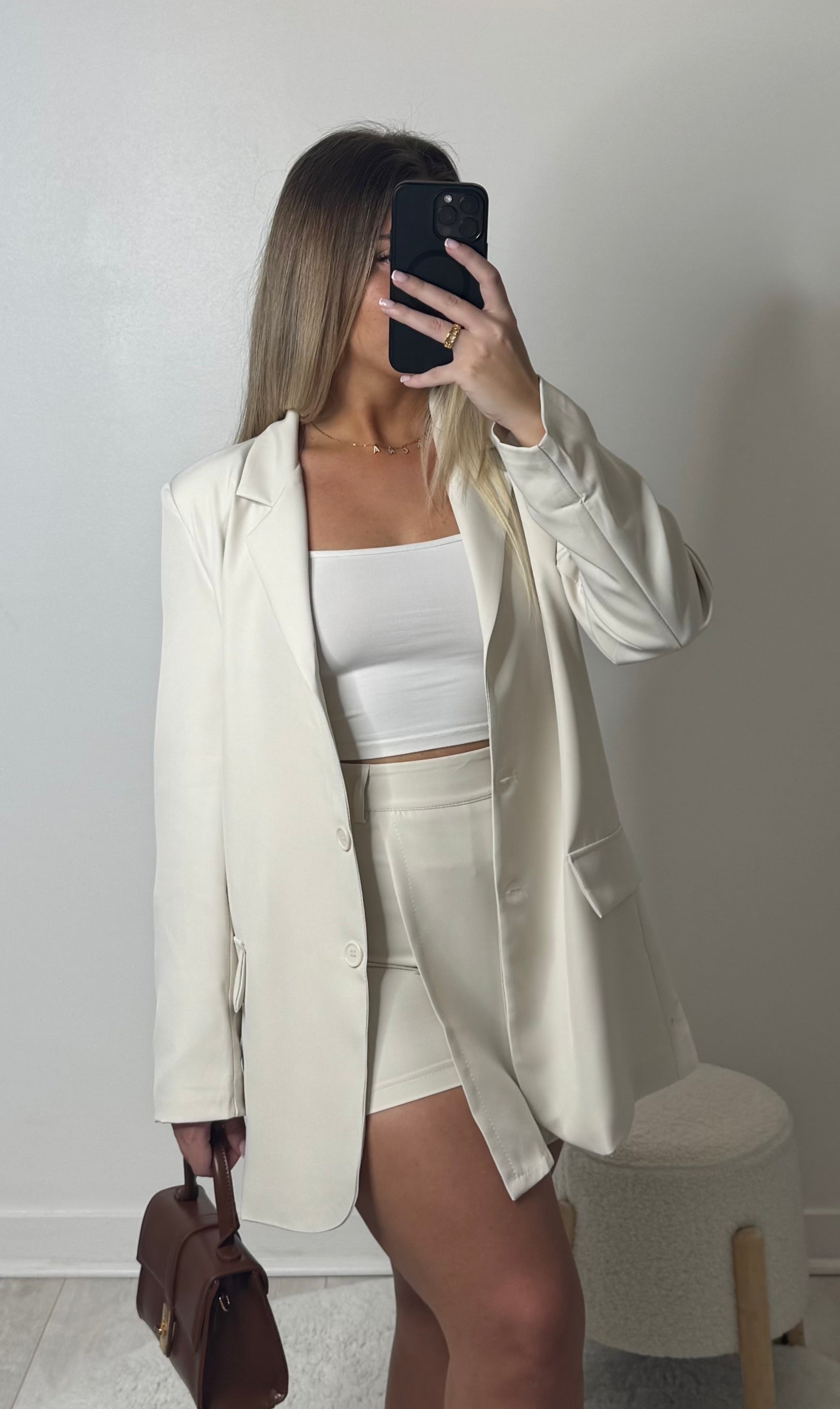 Jupe short SAY - crème