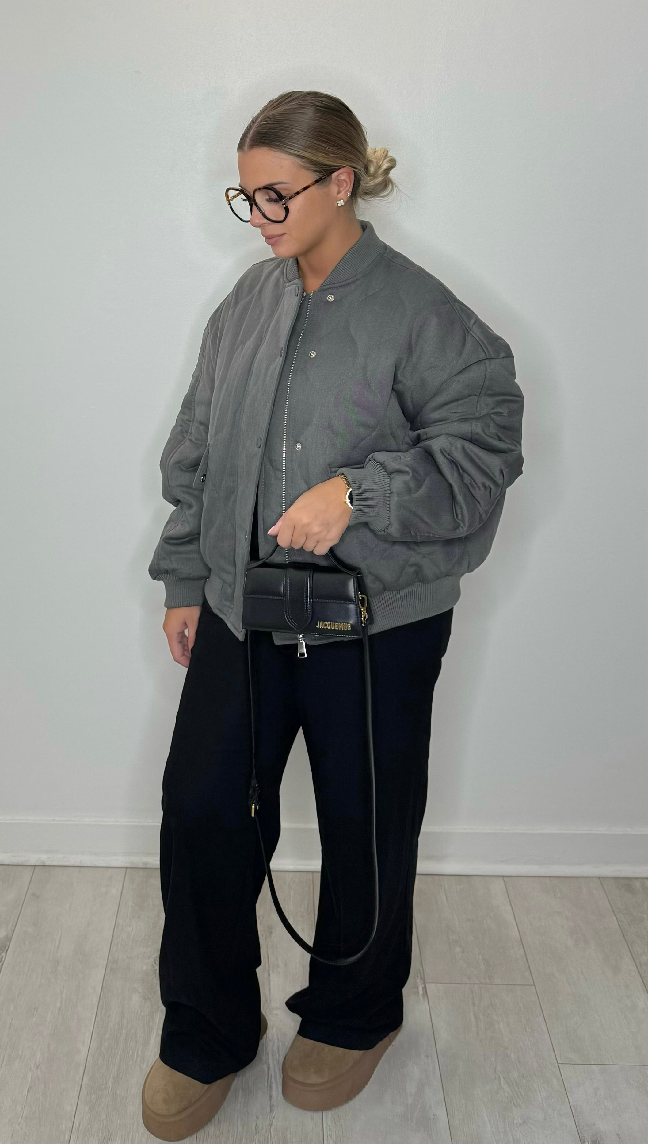 Blouson aviateur gris