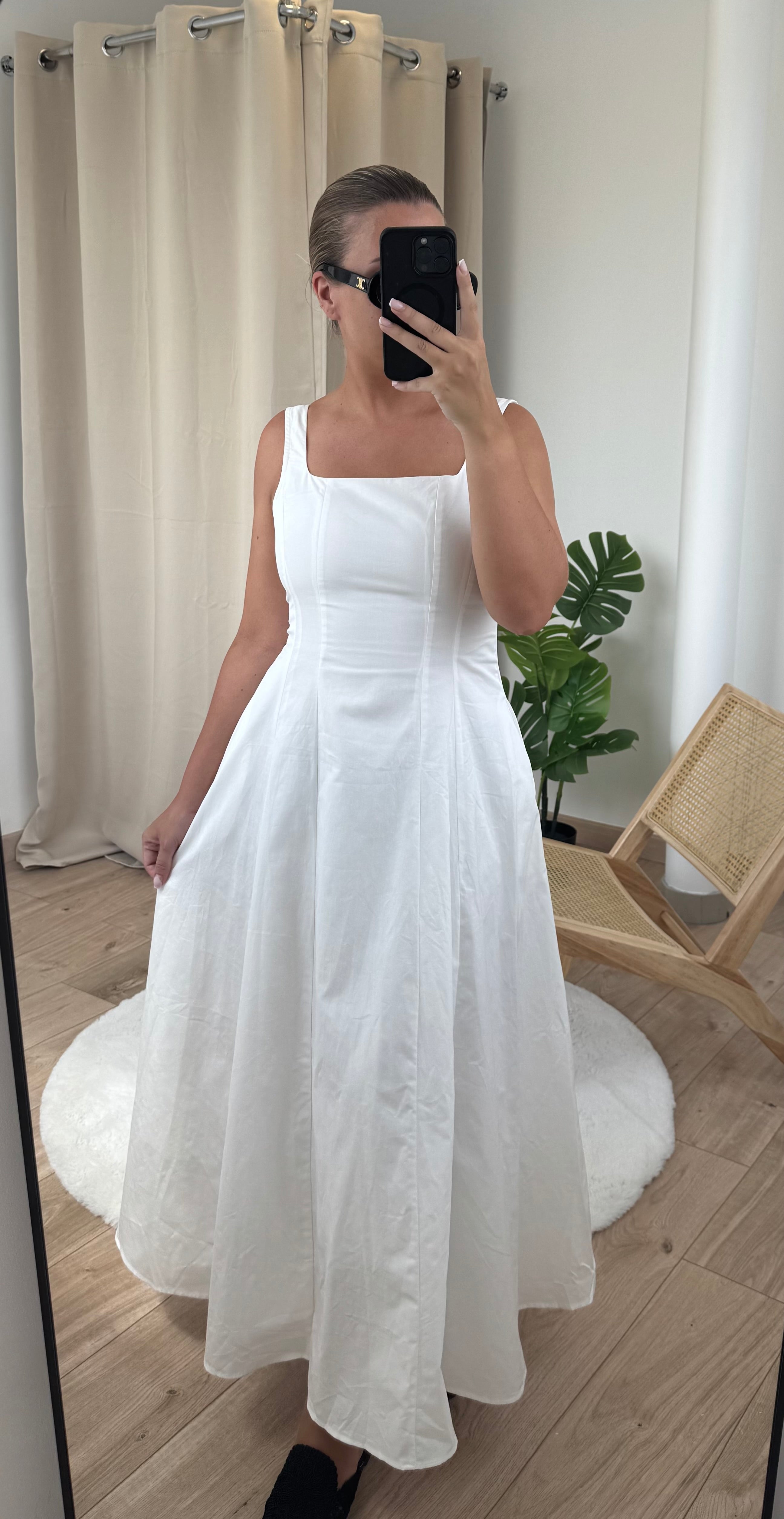 Robe cintrée - blanc