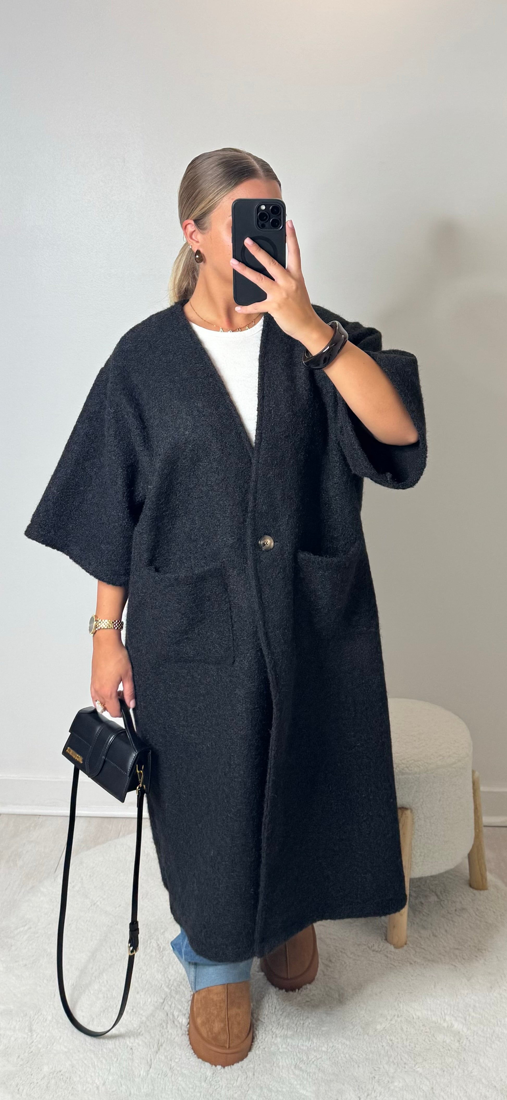 Manteau manche mi-long