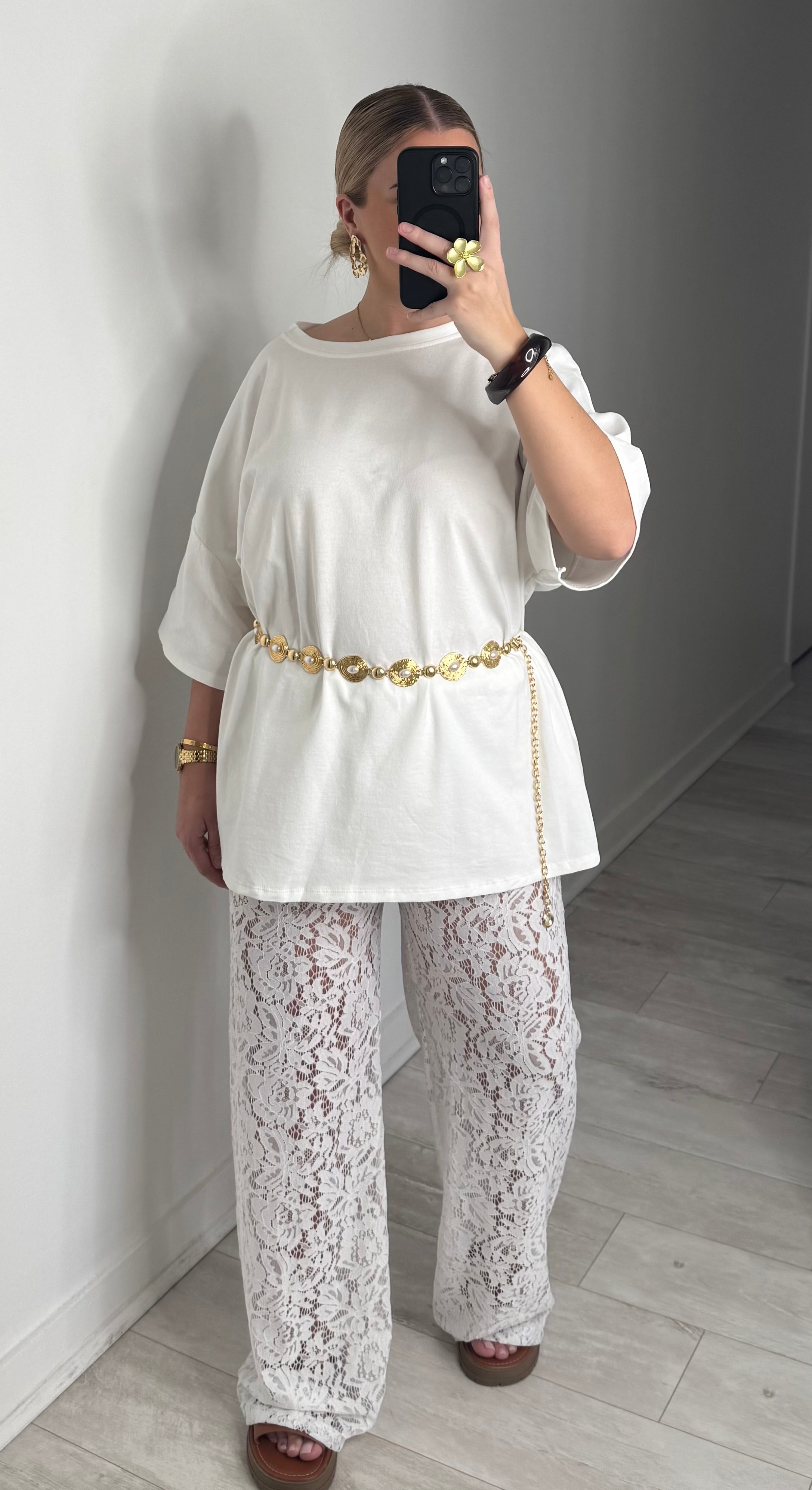 Ensemble dentelle - blanc