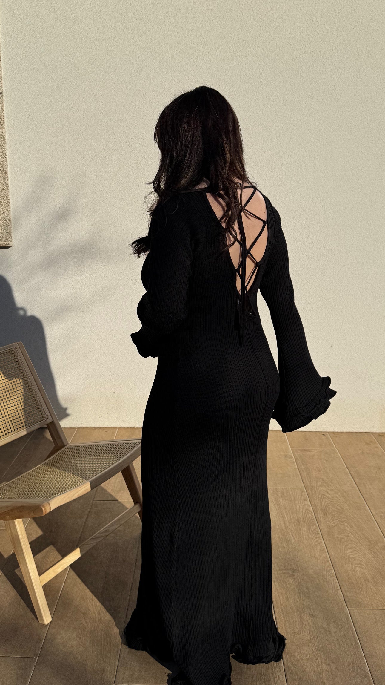 Robe NAO dos nu - noir