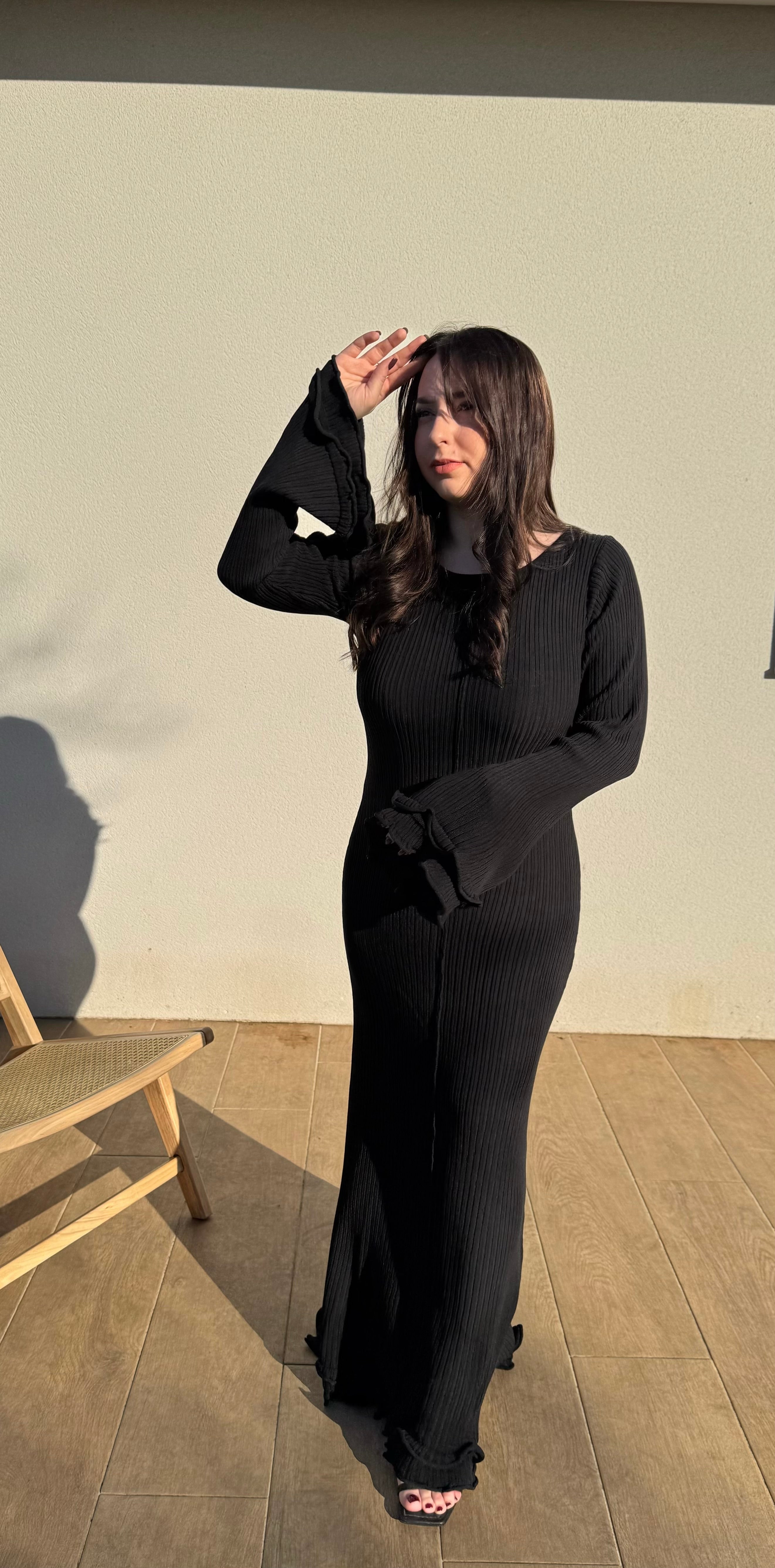 Robe NAO dos nu - noir