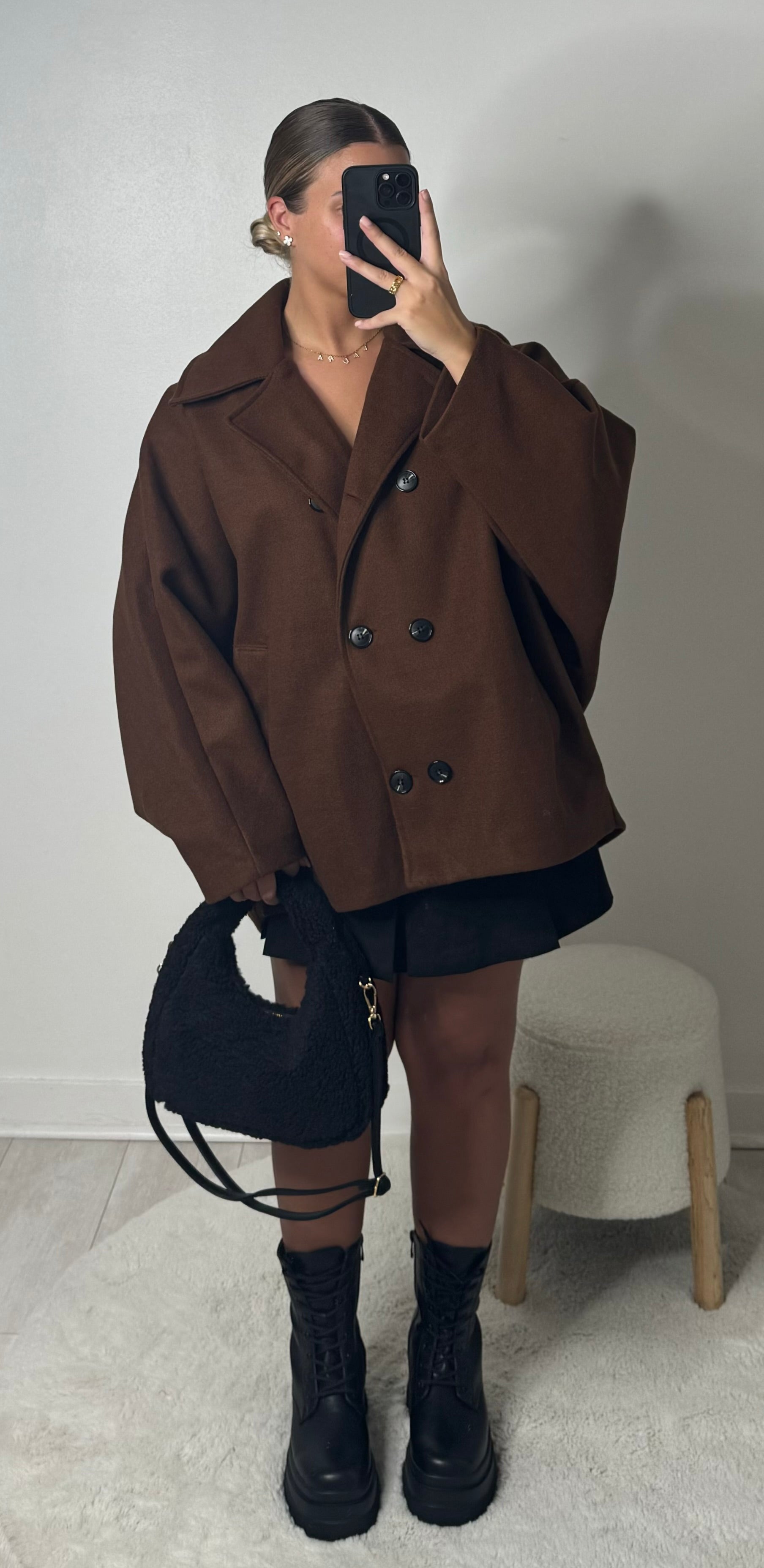 Manteau blazer choco