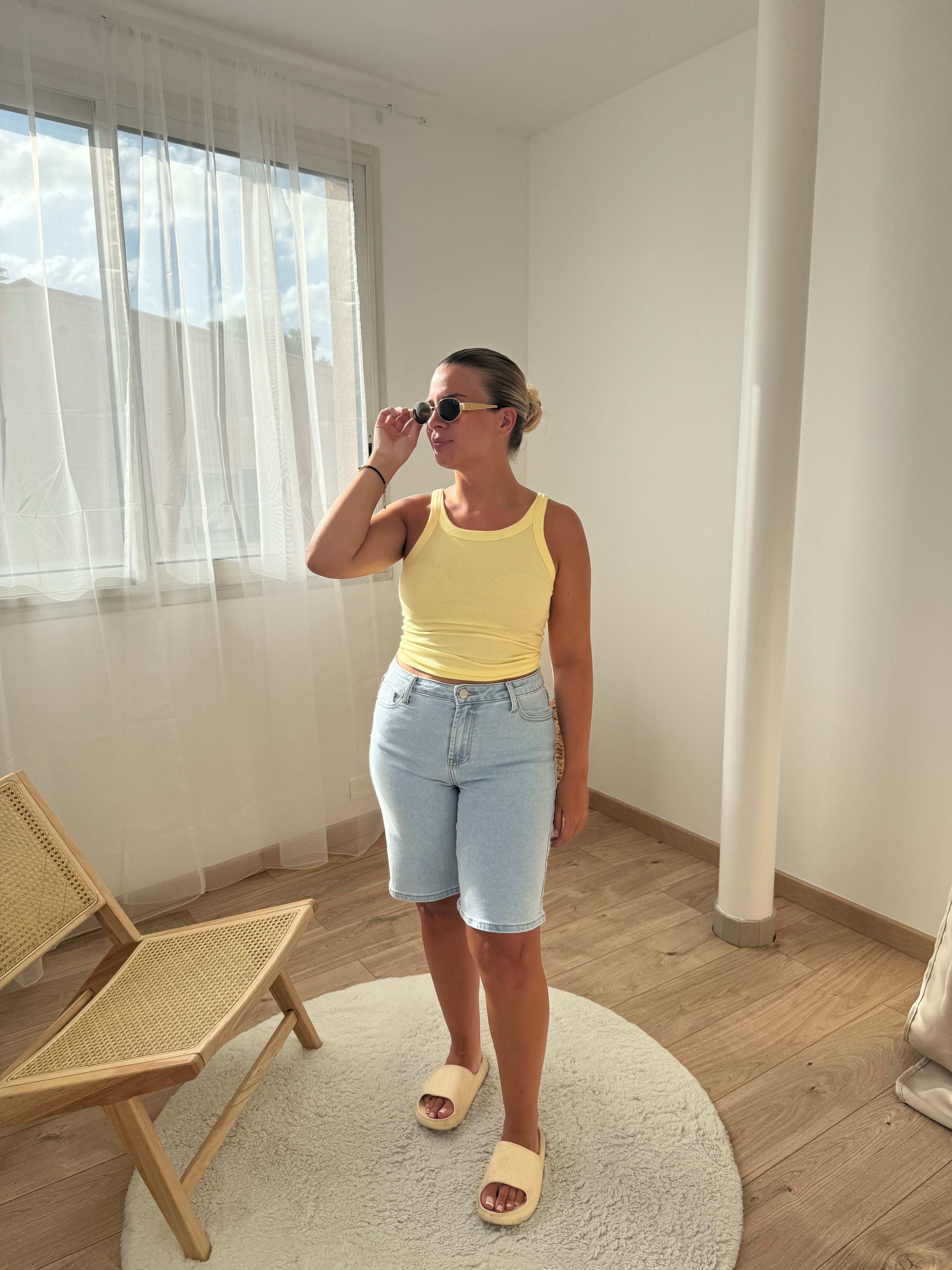 Bermuda en jean2 - bleu clair