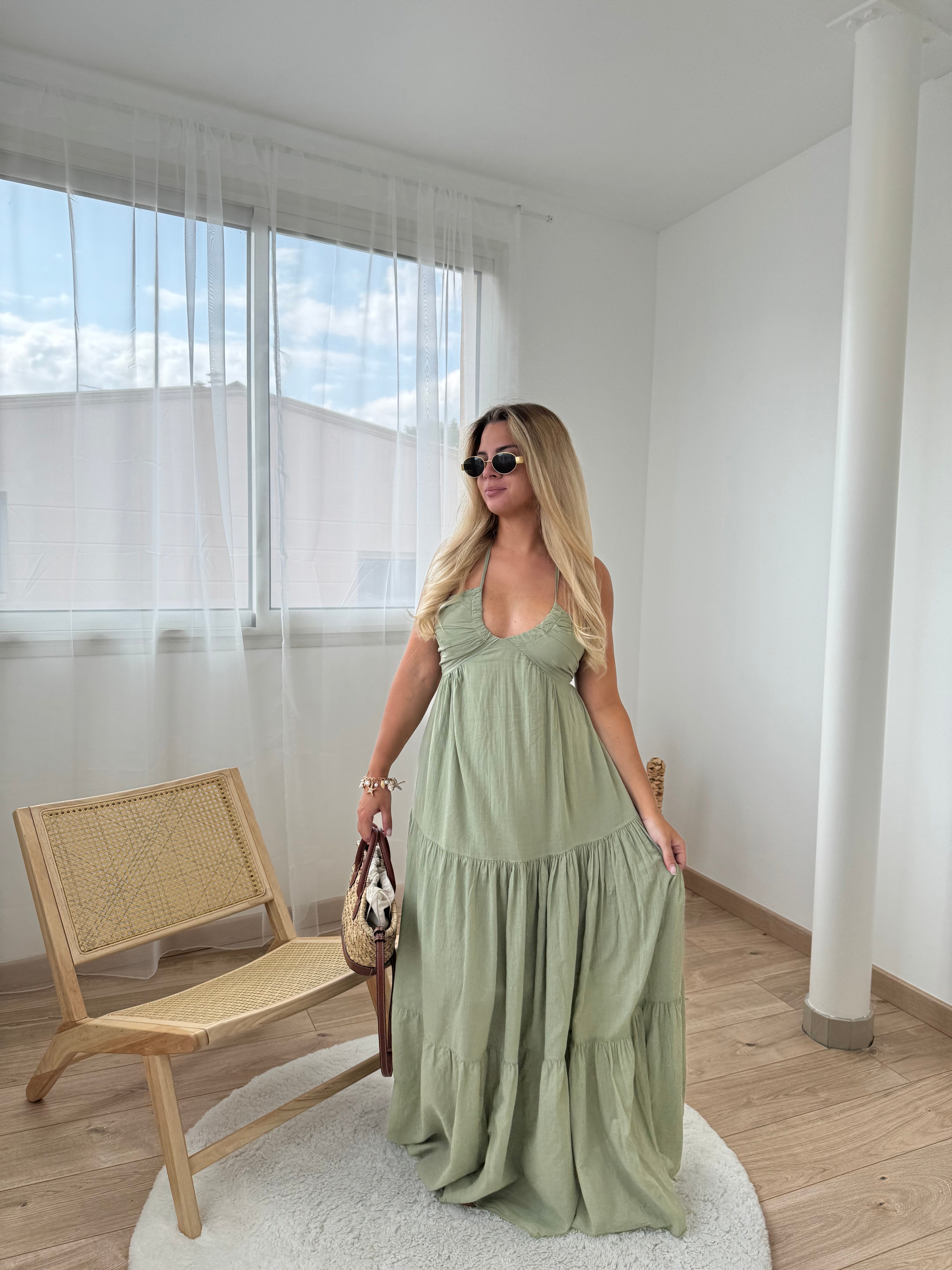 Robe POP - vert d’eau