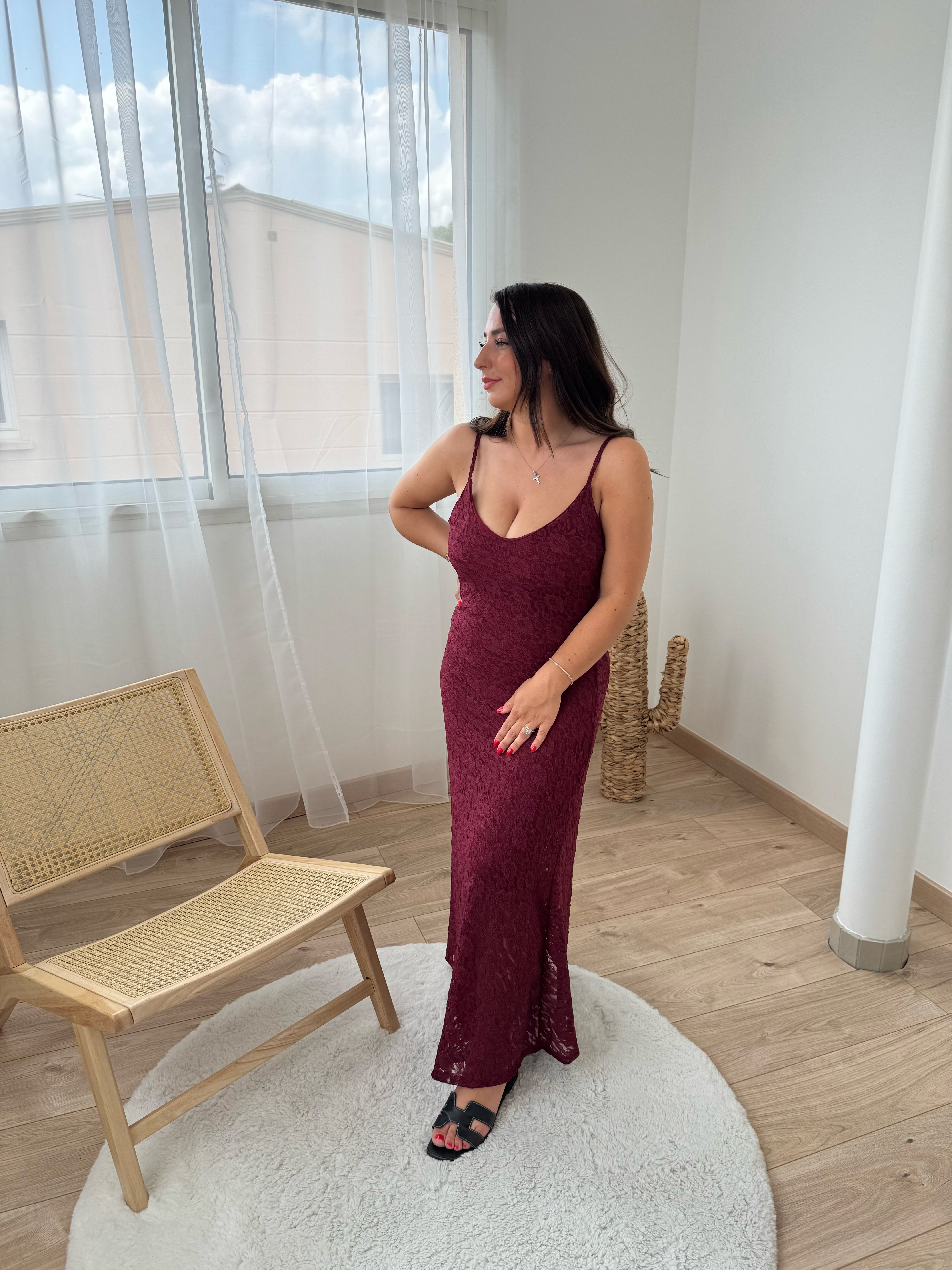 Robe MELI - bordeaux