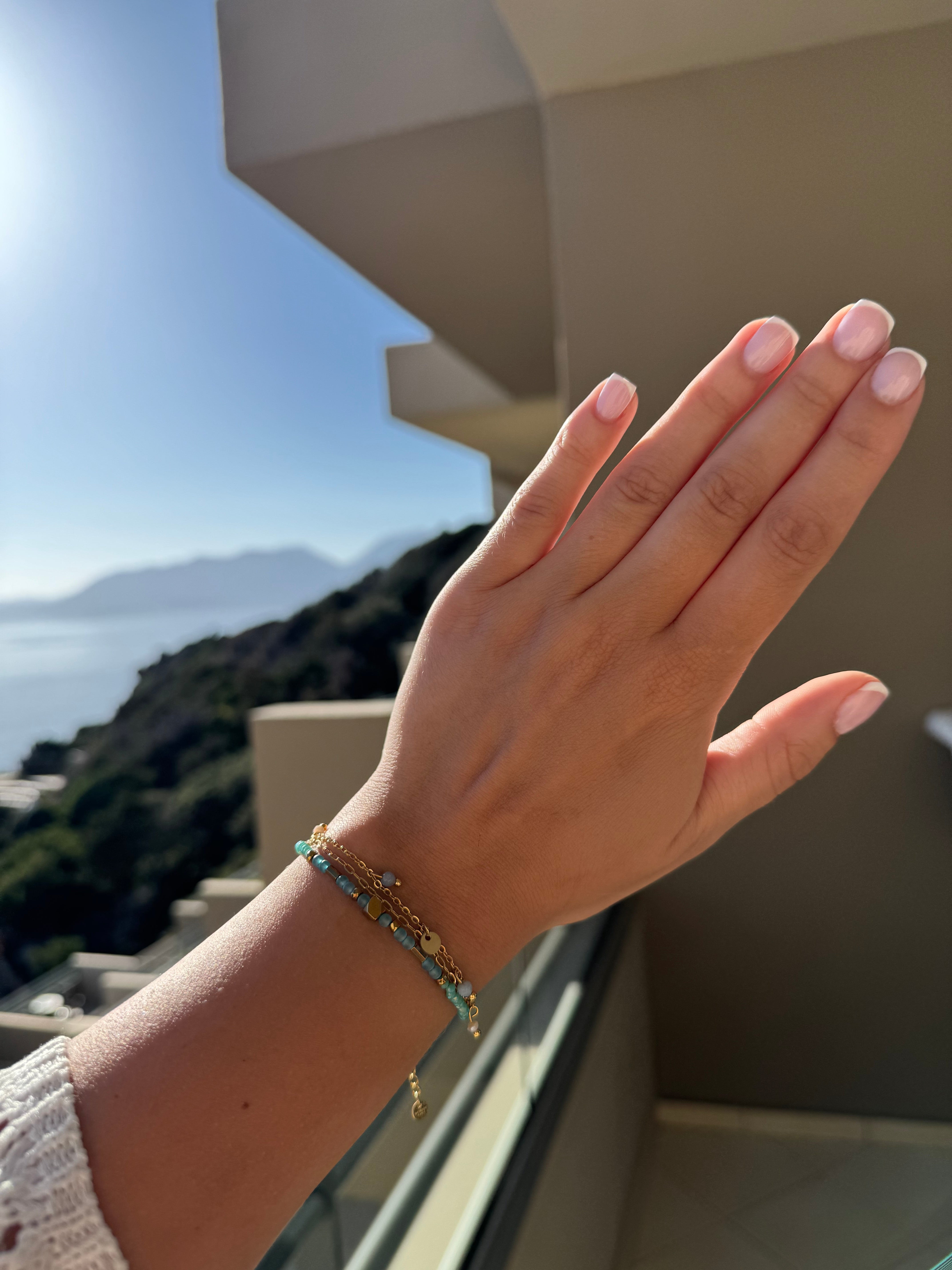 Bracelet crête - bleu