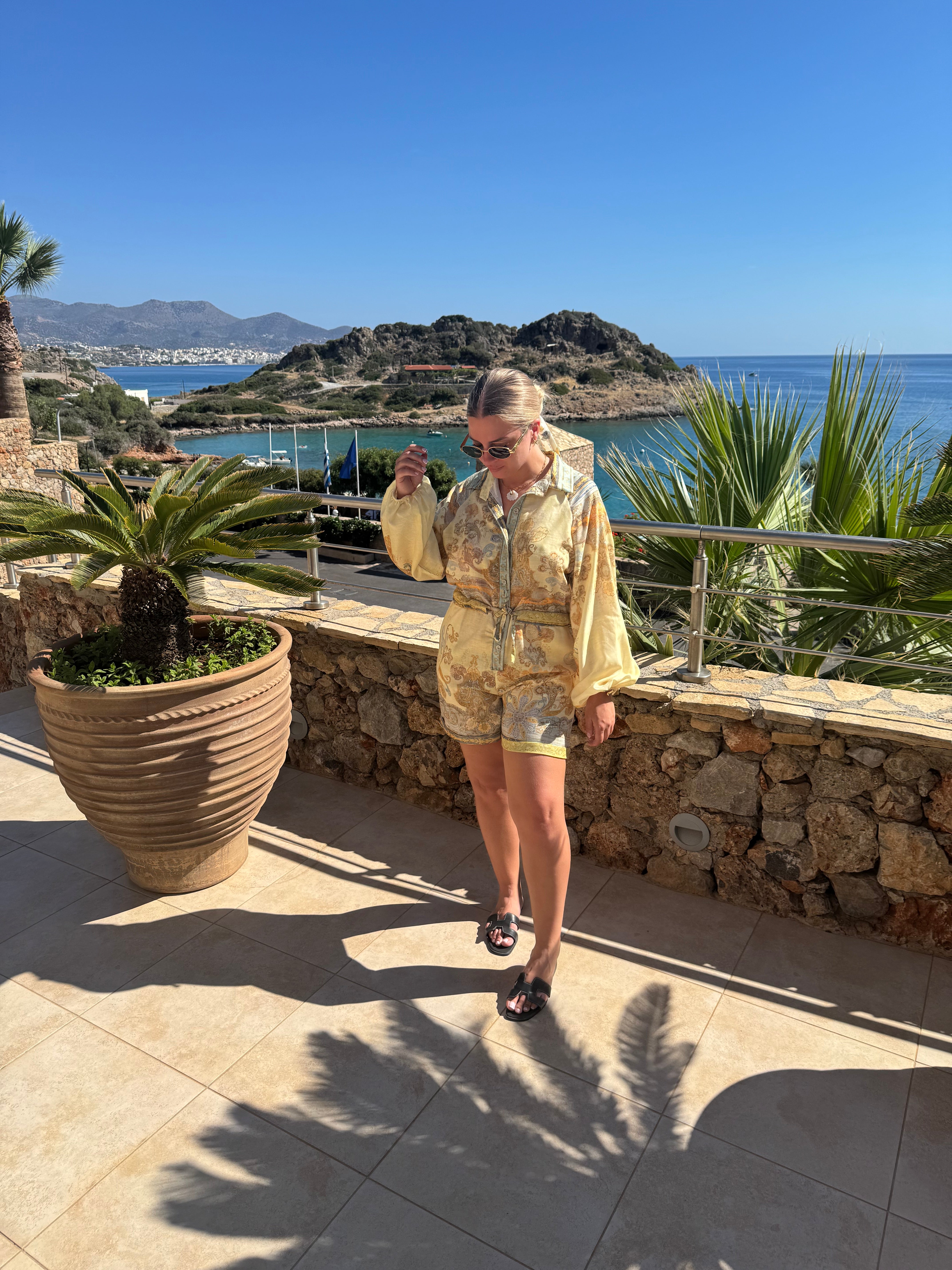 Combinaison short - jaune