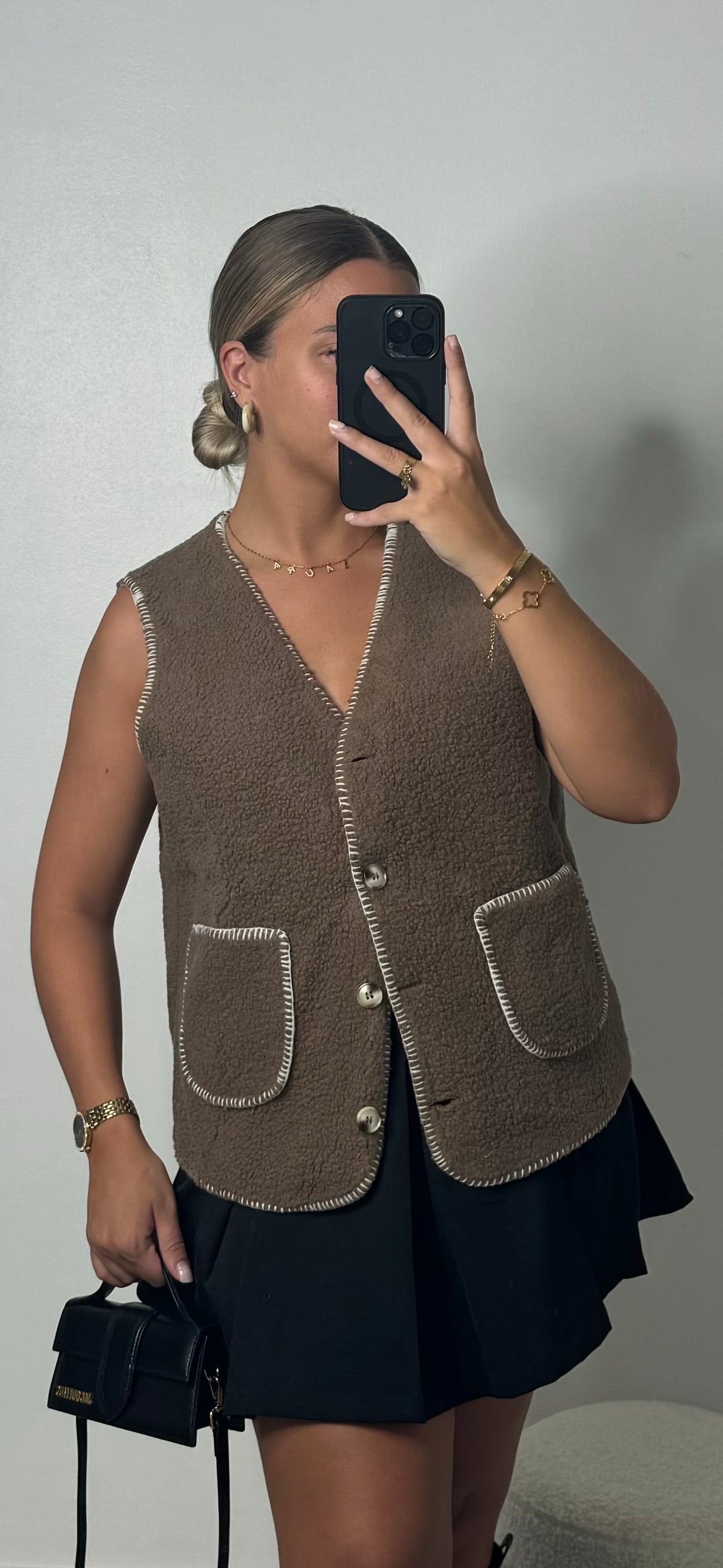Gilet TEDY taupe