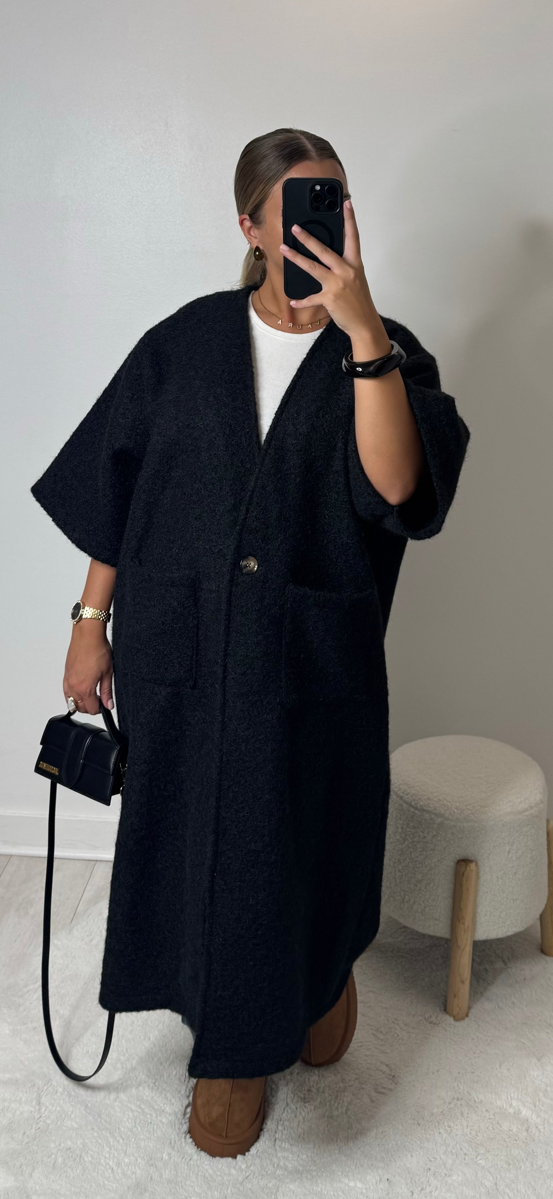 Manteau manche mi-long