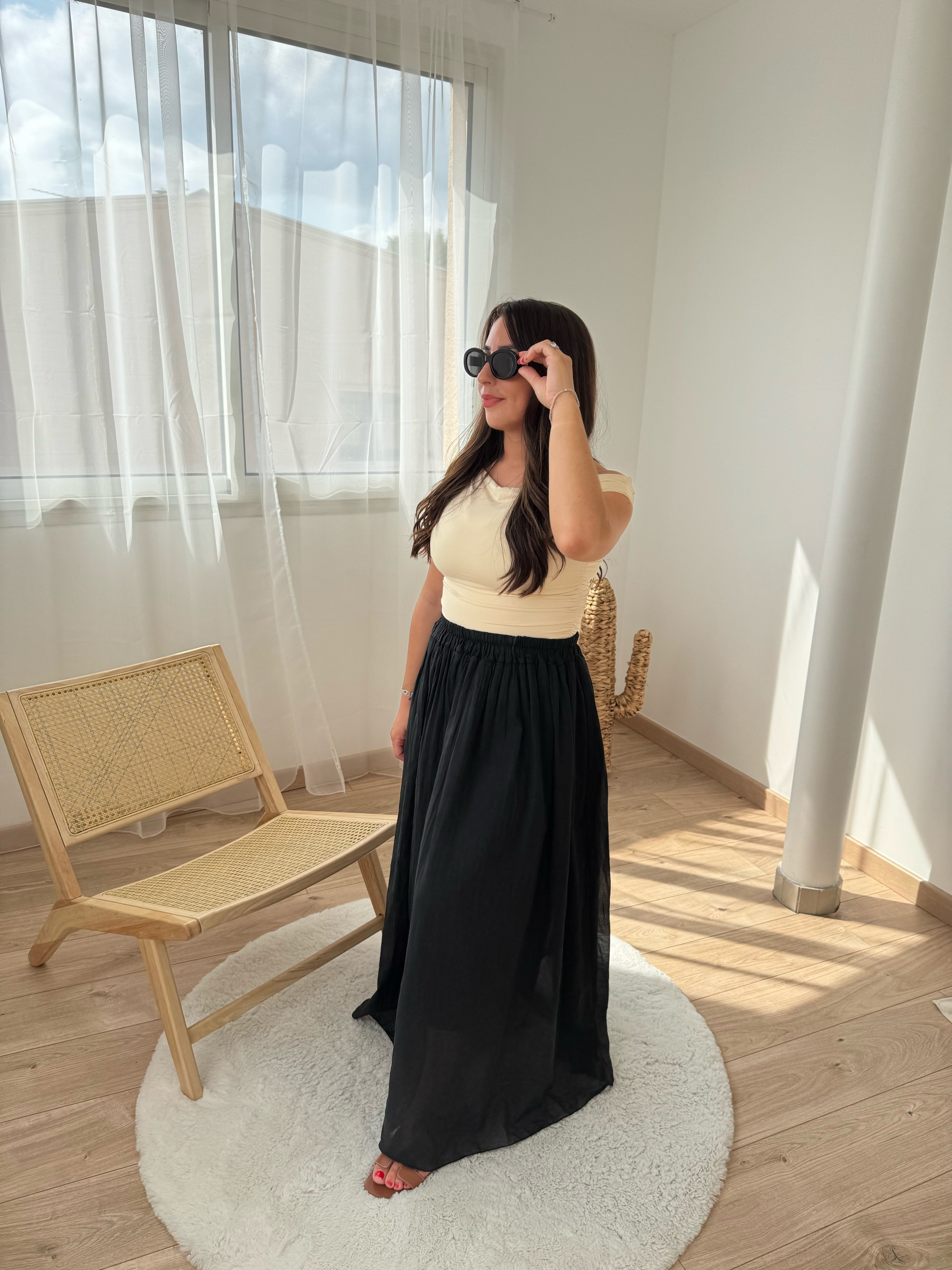 Jupe longue CASS - noir