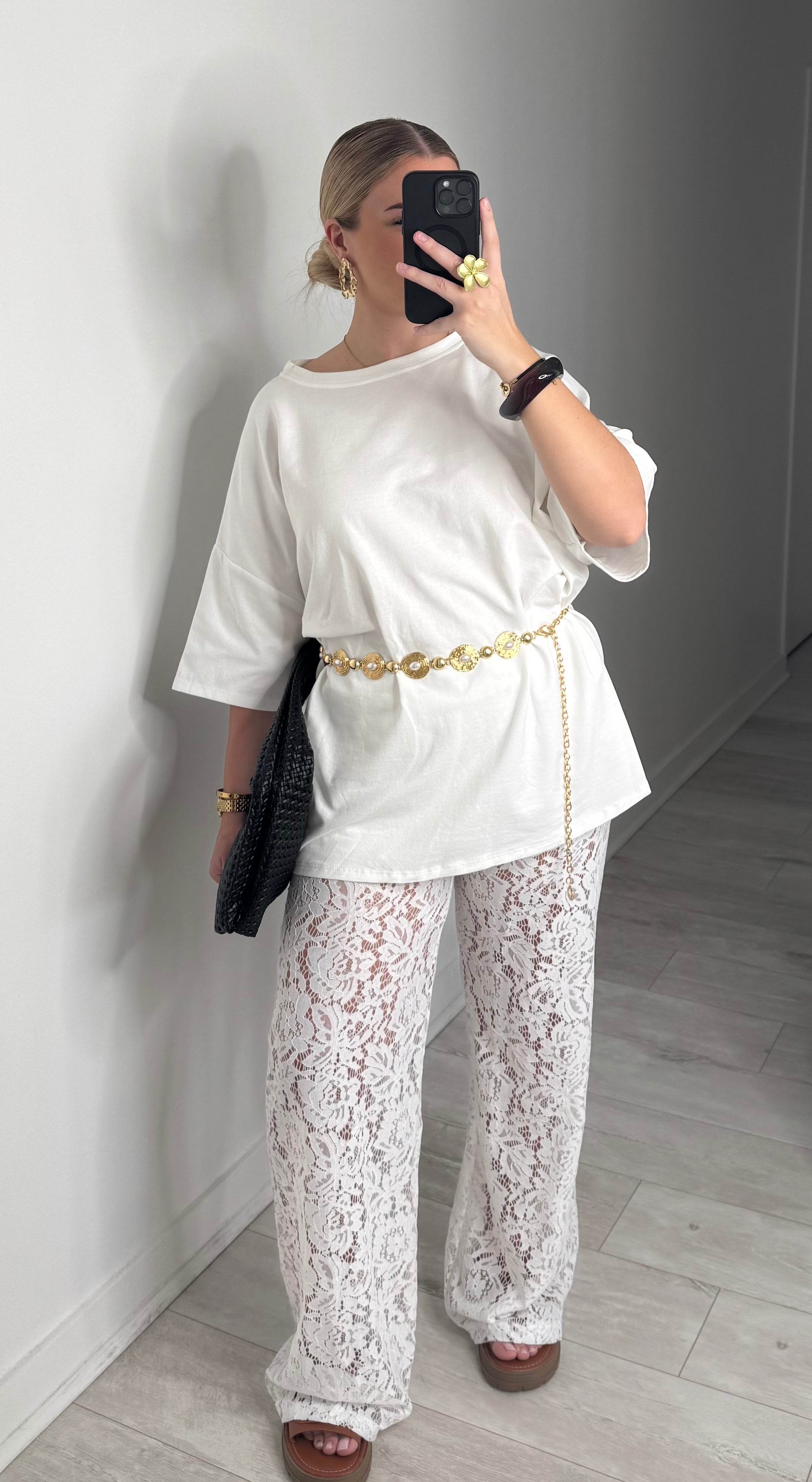 Ensemble dentelle - blanc