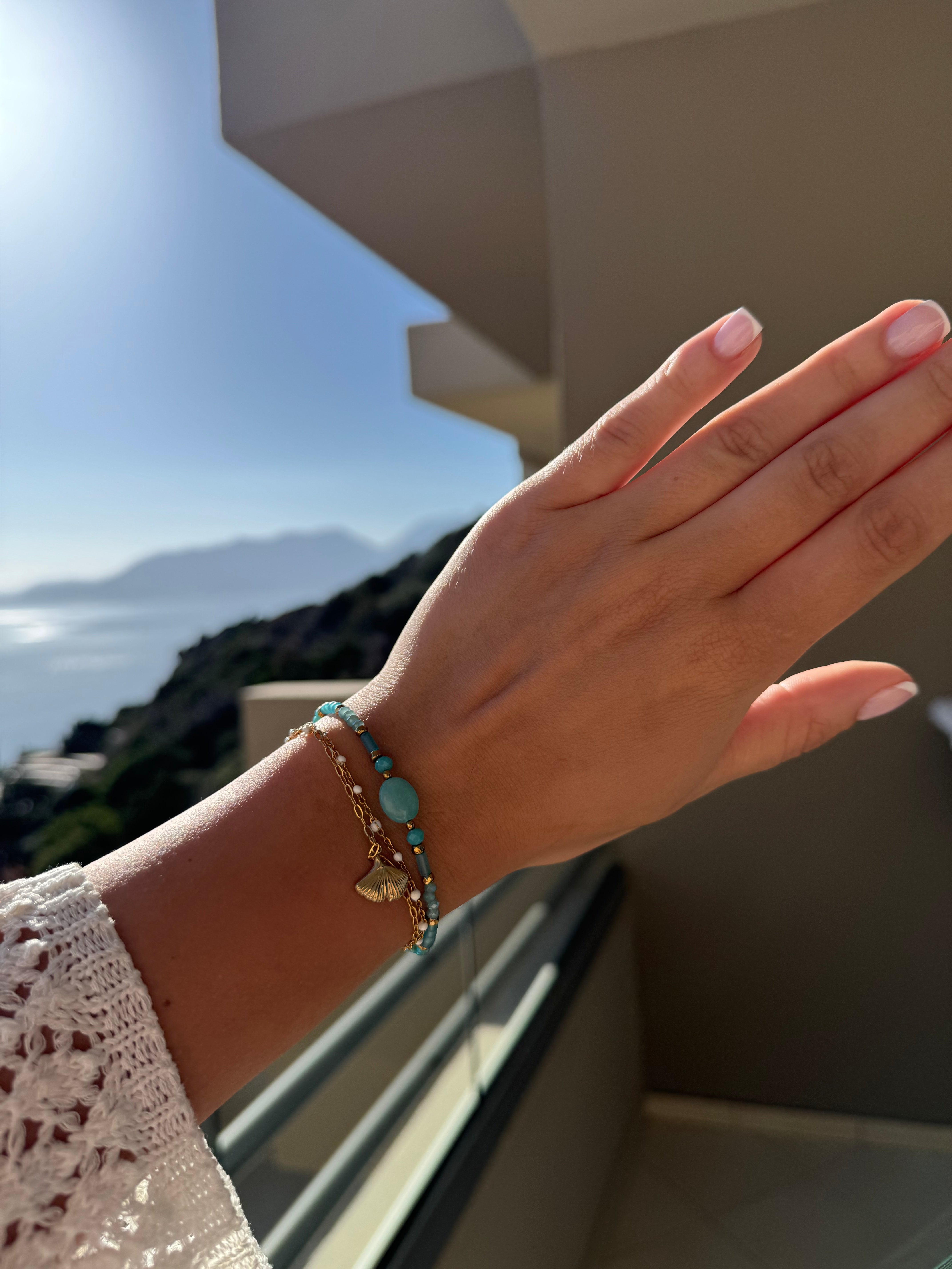 Bracelet crête - bleu