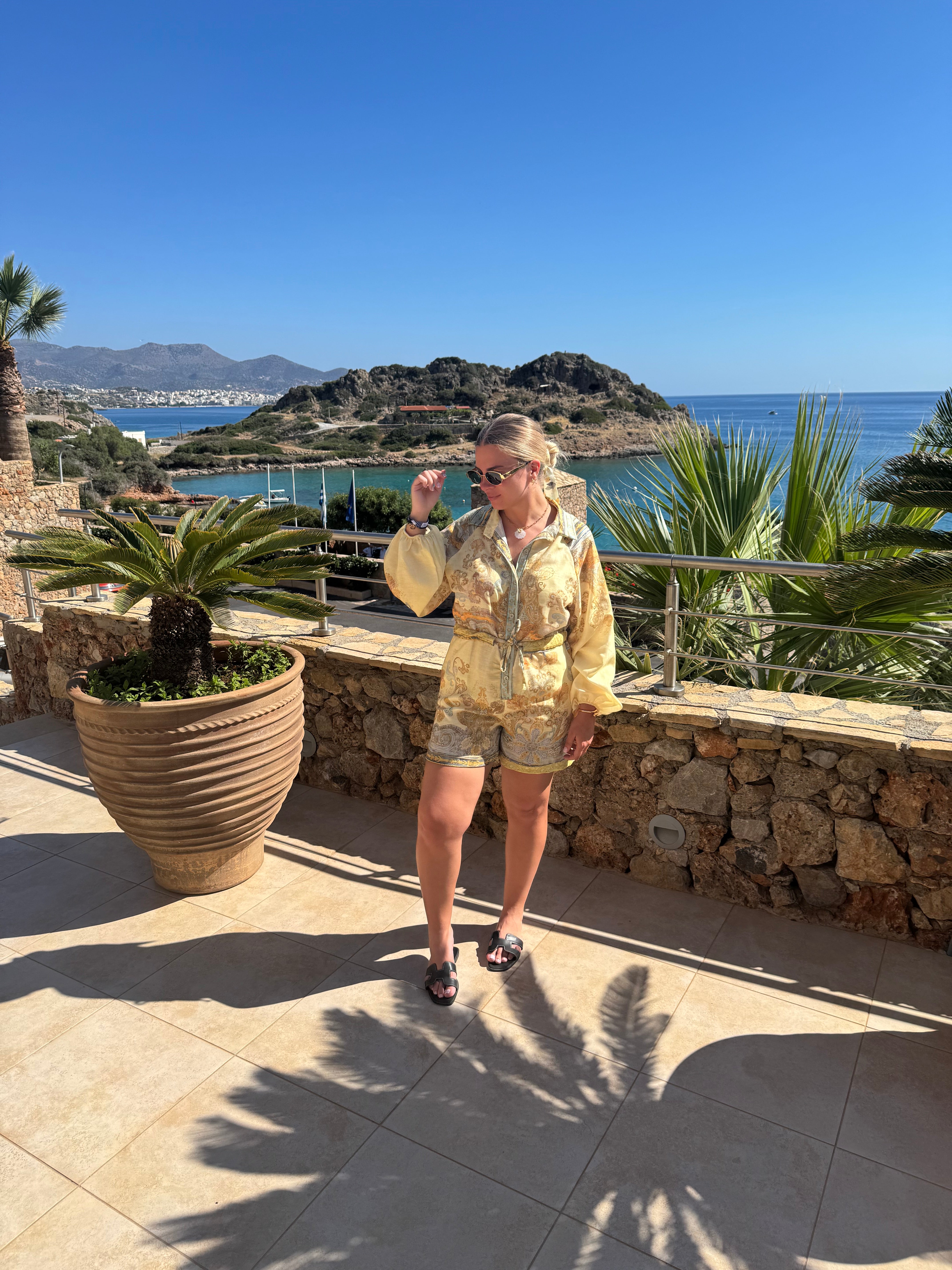 Combinaison short - jaune