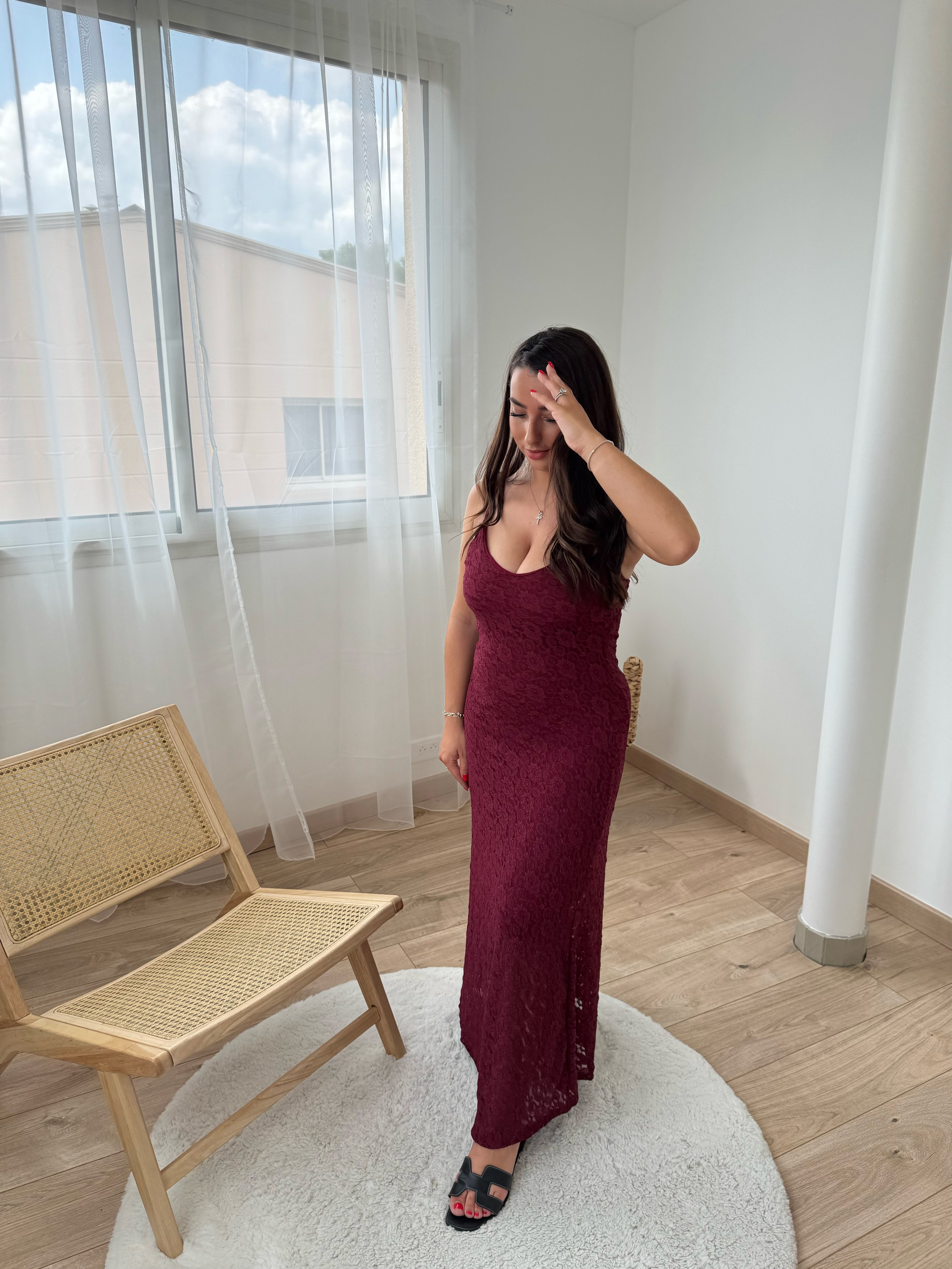 Robe MELI - bordeaux