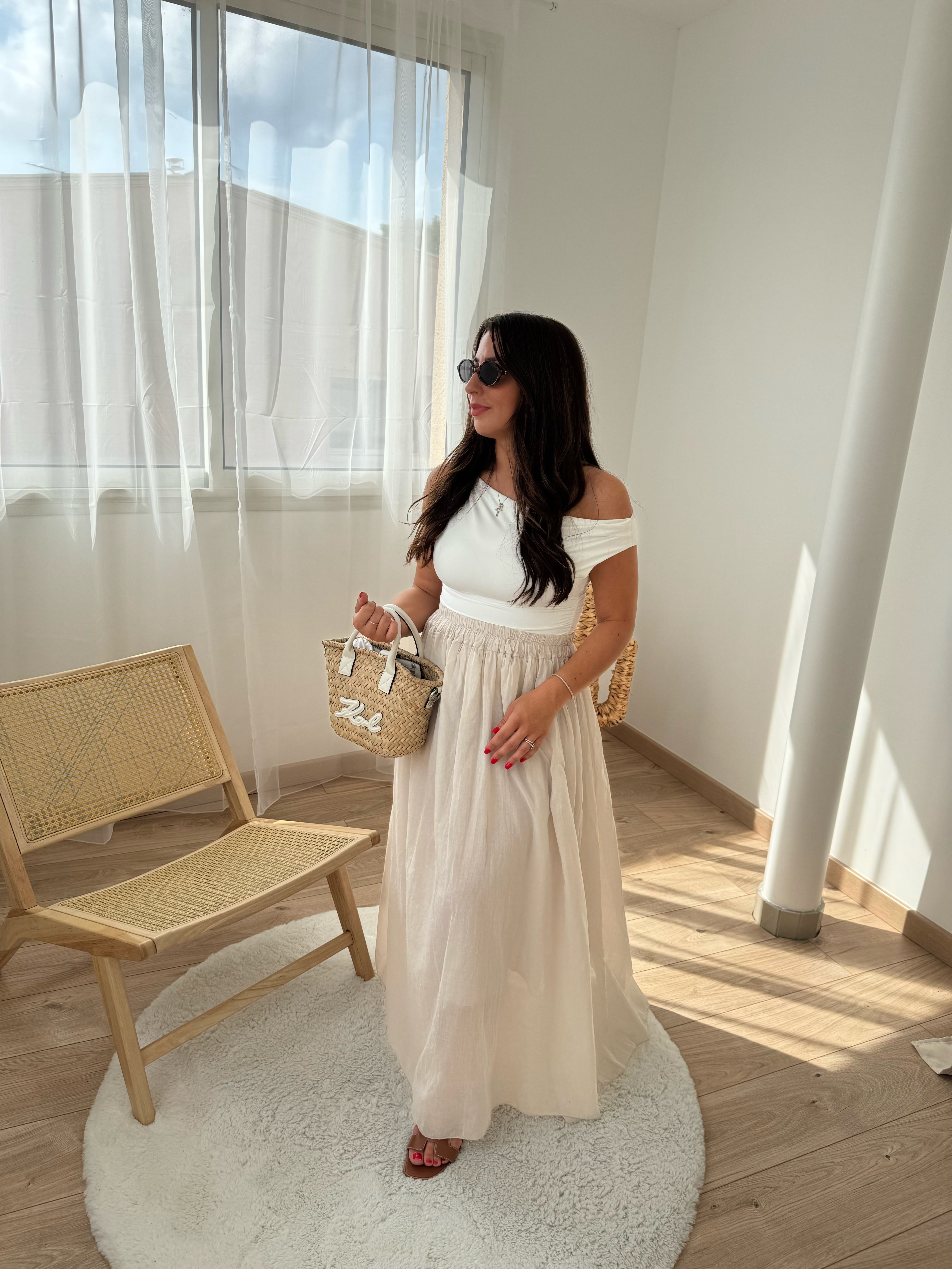 Jupe longue CASS - beige