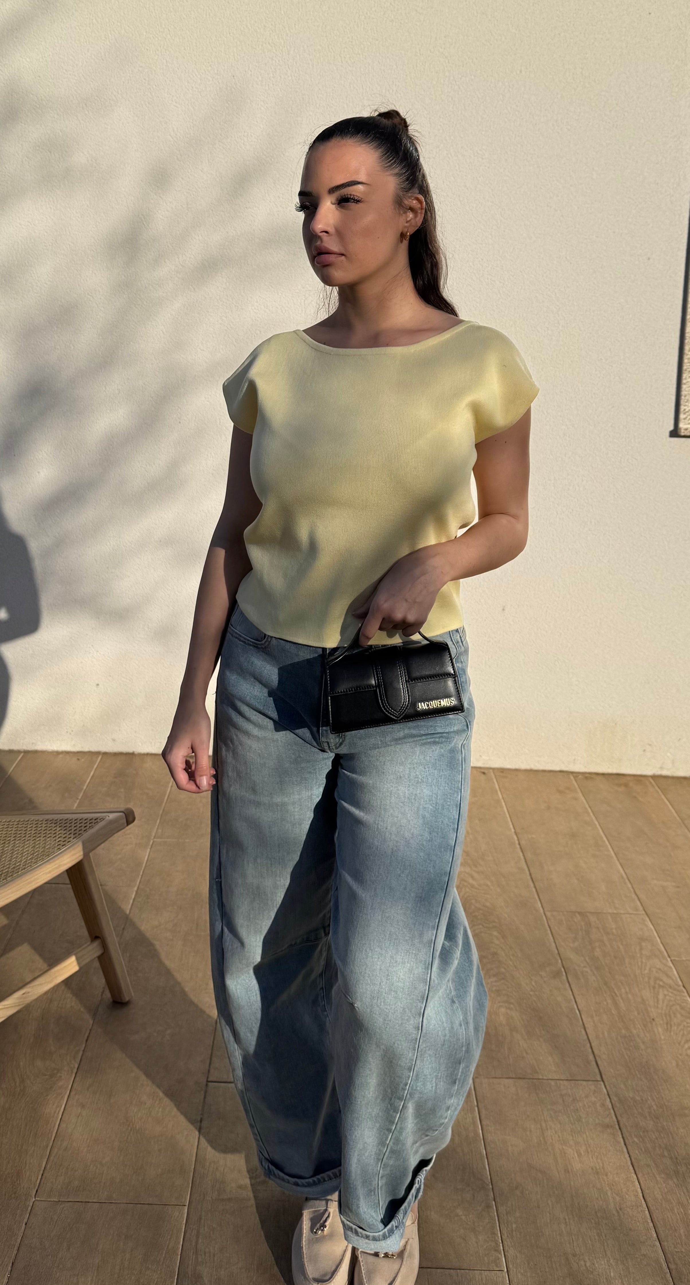Top basic - jaune