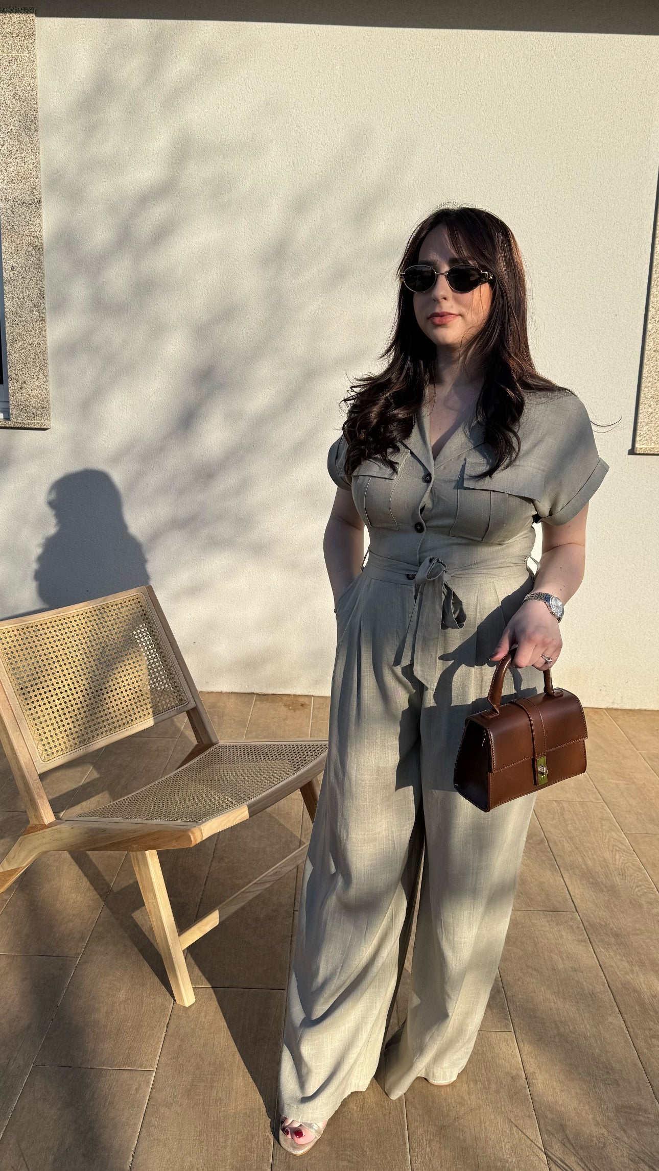 Combinaison en Lin avec ceinture