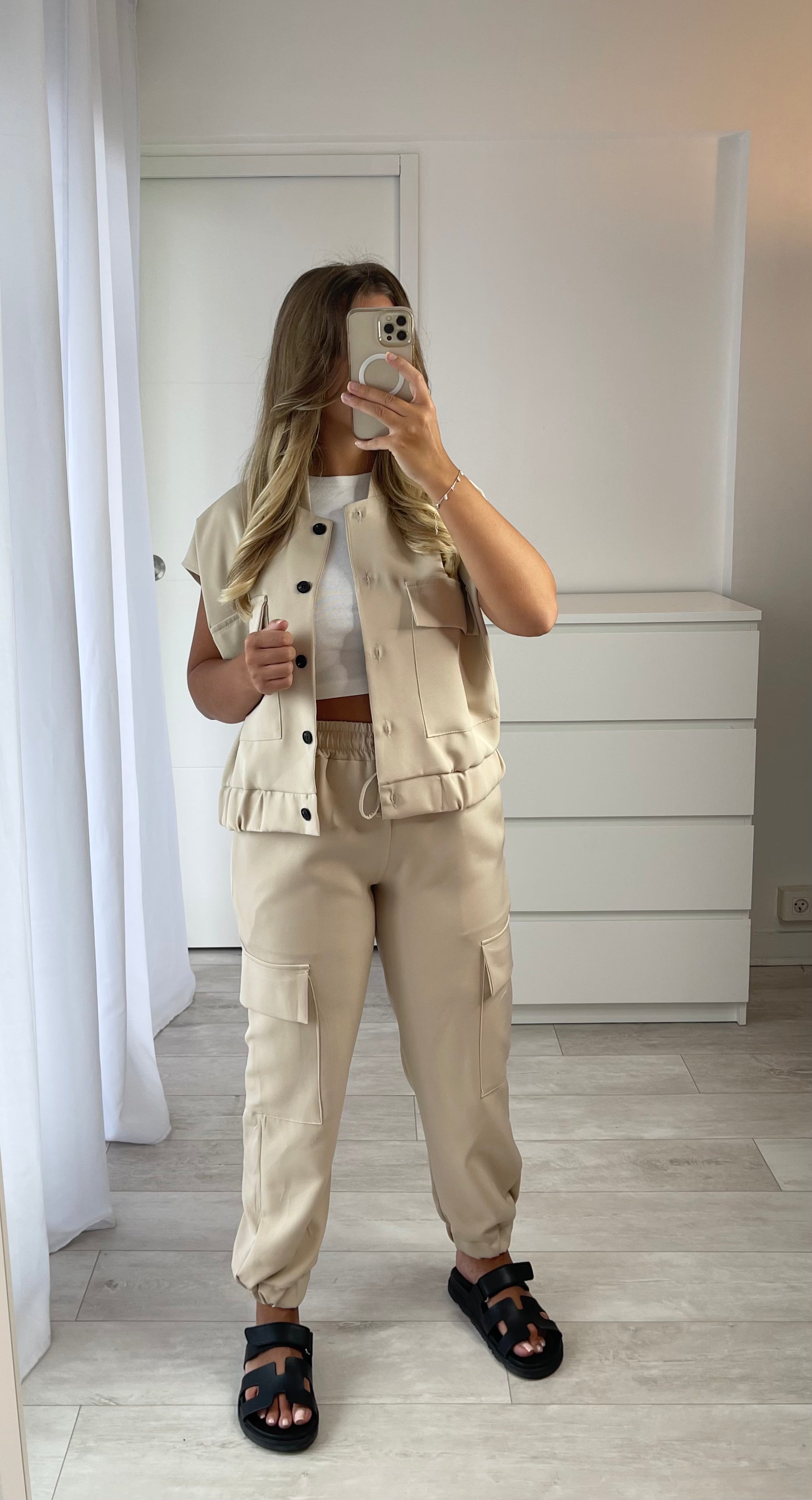 Ensemble Cargo beige