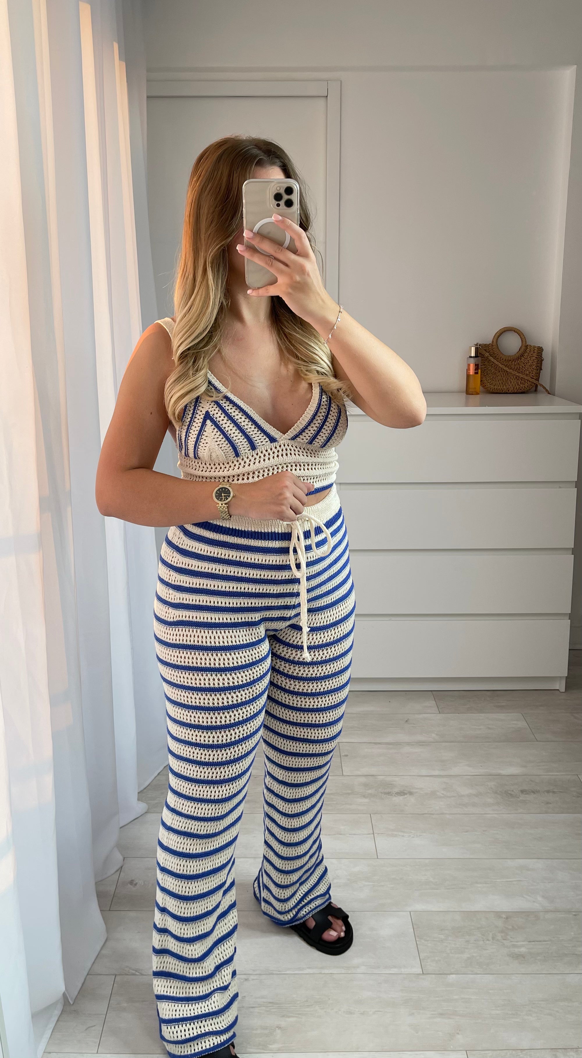 Ensemble CROCHET bleu